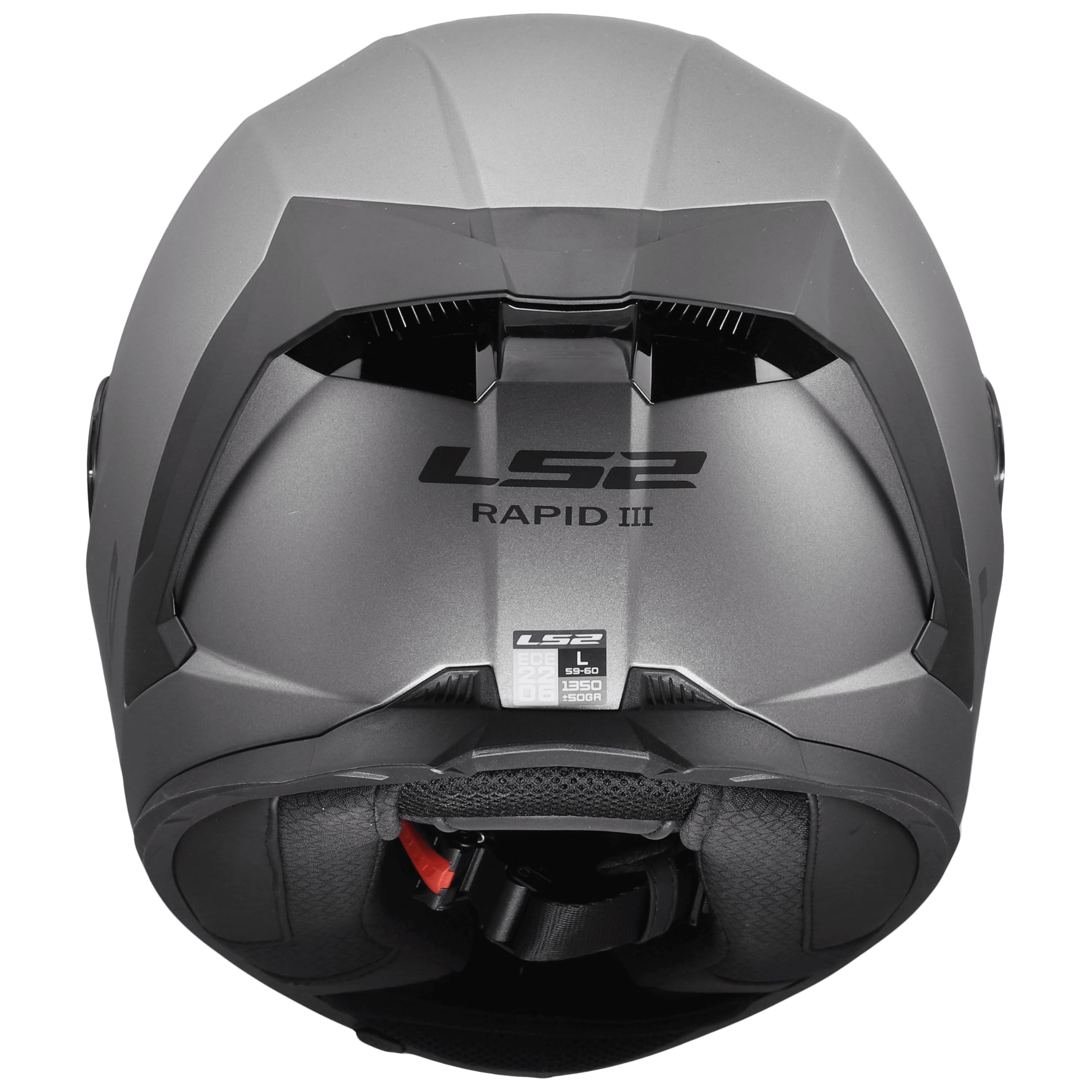 LS2, Casco Moto Integrale RAPID III SOLID Matt Titanium, L