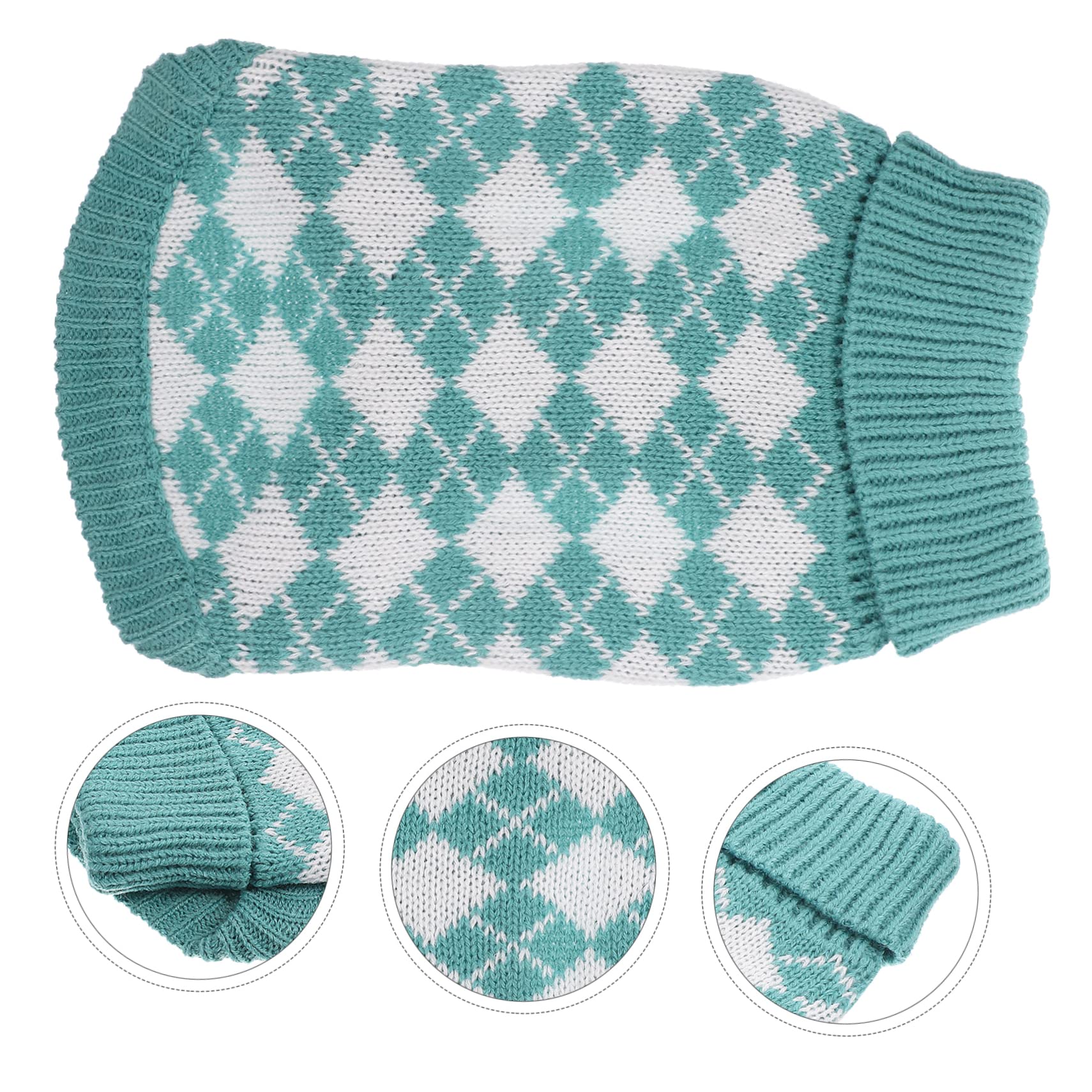 INOOMP 5pièces Pull Chien Adorable à Carreaux Vêtement Chaud pour Chiens Et Costumes Et Hiver pour Et Activités Extérieures