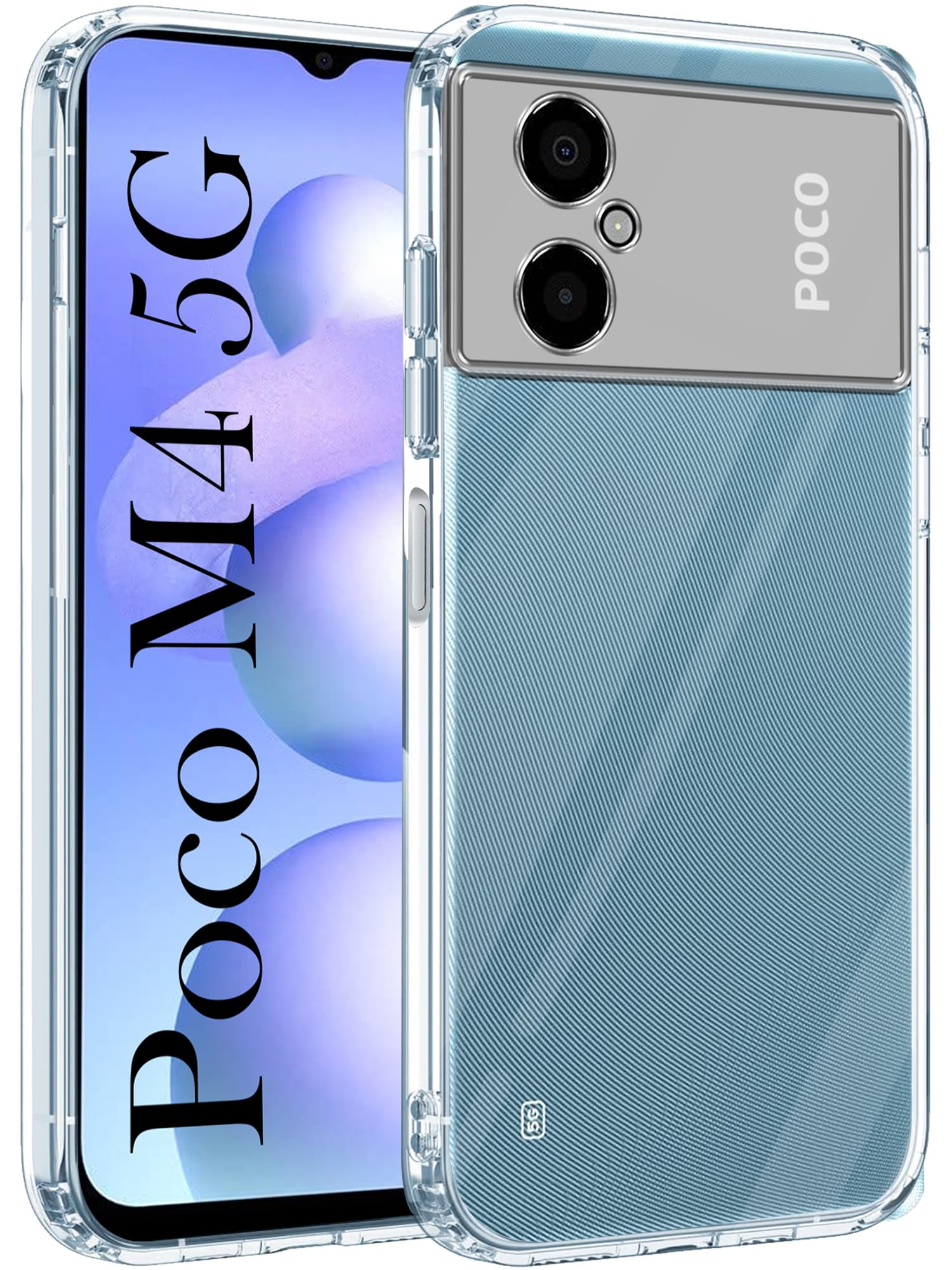Jkobi Back Cover for Poco M4 5G (Silicone Clear Shockproof Case with Camera Protection | Soft and Flexible | Transparent) (B0CLLYD86H) Amazon Price History, Amazon Price Tracker