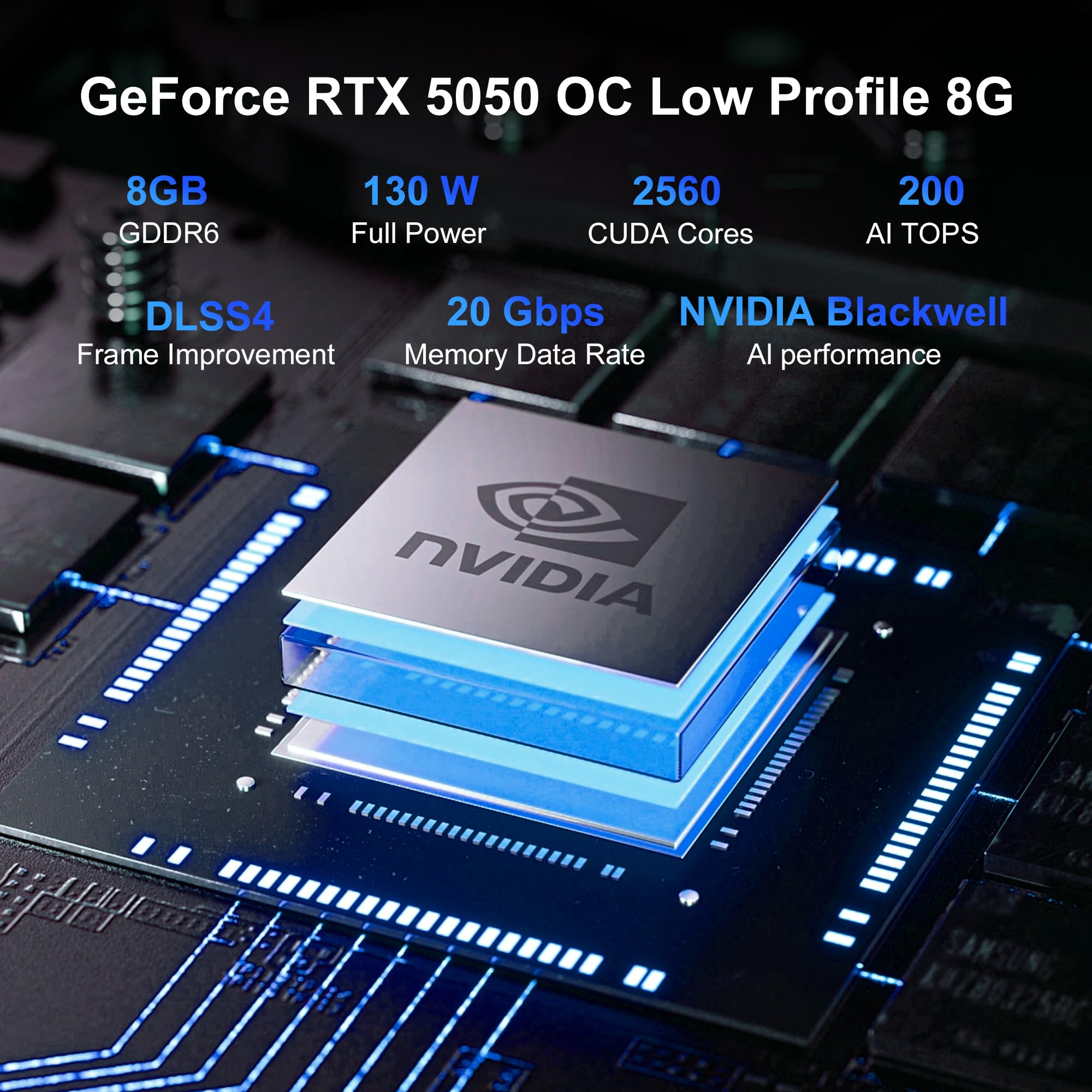 HYSTOU Mini PC Core Ultra 7-165H 16GB DDR5 256GB NVME SSD, Con RTX 5050 8G GDDR6,Doppia 2.5G LAN, 4K/8K Uscite Display, WiFi7 BT5.4,per gioco e lavoro Gaming PC win 11pro