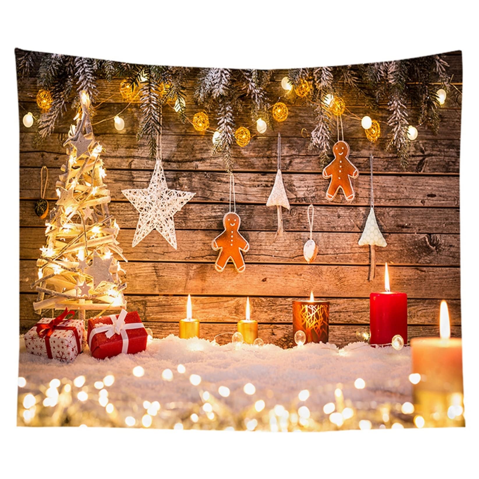 Amazon.co.jp: クリスマス飾り タペストリー クリスマスツリー 壁飾り
