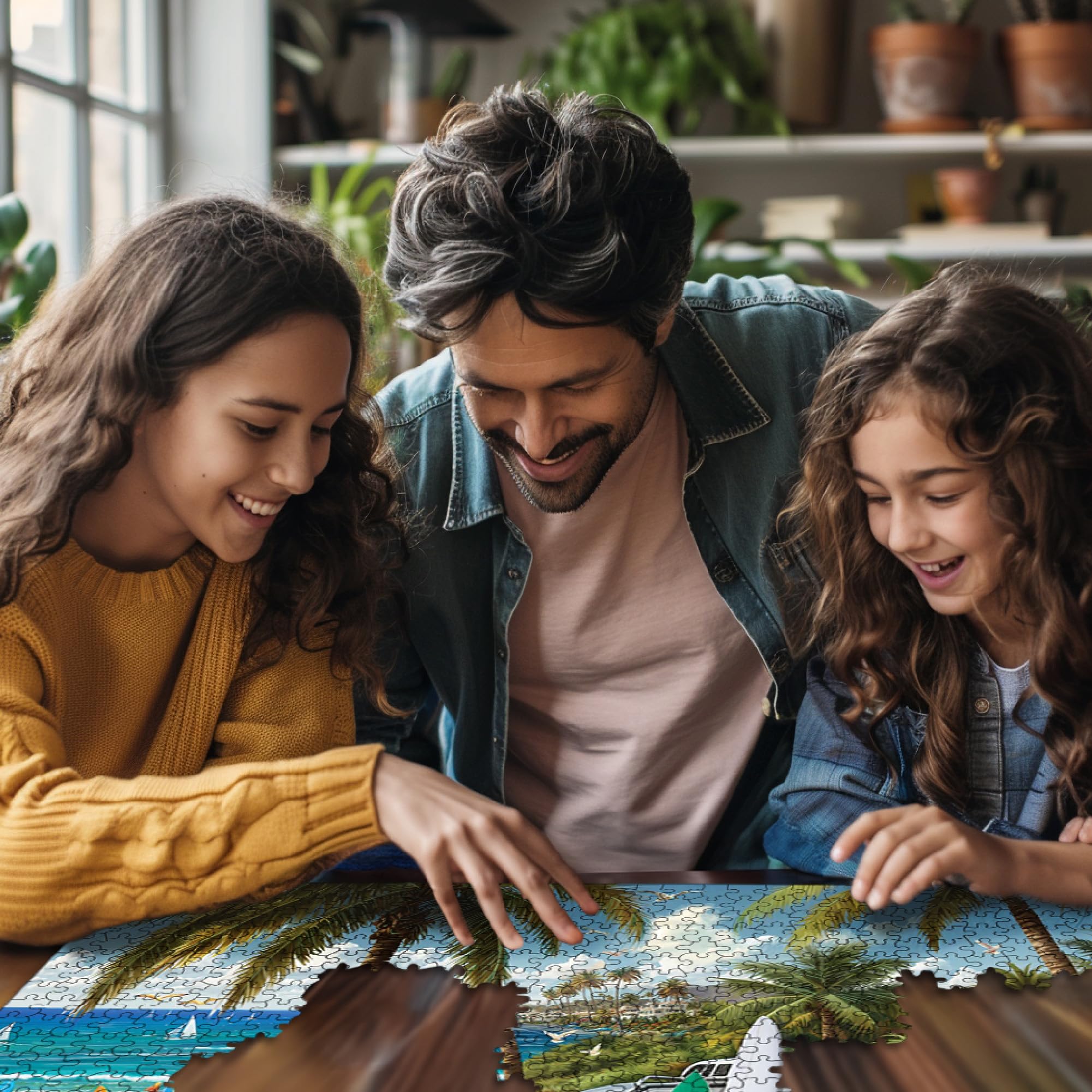 White Mountain Puzzle d'aventure de plage de 1000 pièces pour adultes