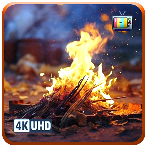 Campfire Calm – Gemütlicher Feuer-Bildschirmschoner mit entspannenden Knistergeräuschen zum Einschlafen und Fernsehen