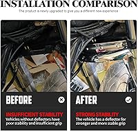 Vista 3 de HDBUBALUS Deflector de viento de triple árbol inferior de motocicleta apto para Harley Touring Electra Glide Road Glide Road King Street Glide