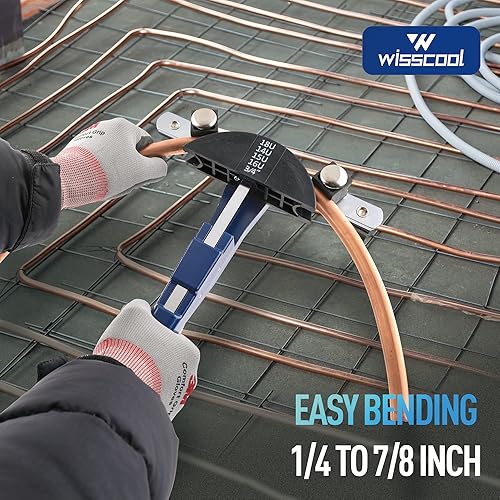 Miniatura 2 de Kit de doblador de tubos de tubería, 1/4"-7/8", juego de herramientas dobladoras de tubos compactos, equipo de herramientas HVAC de flexión de tubos