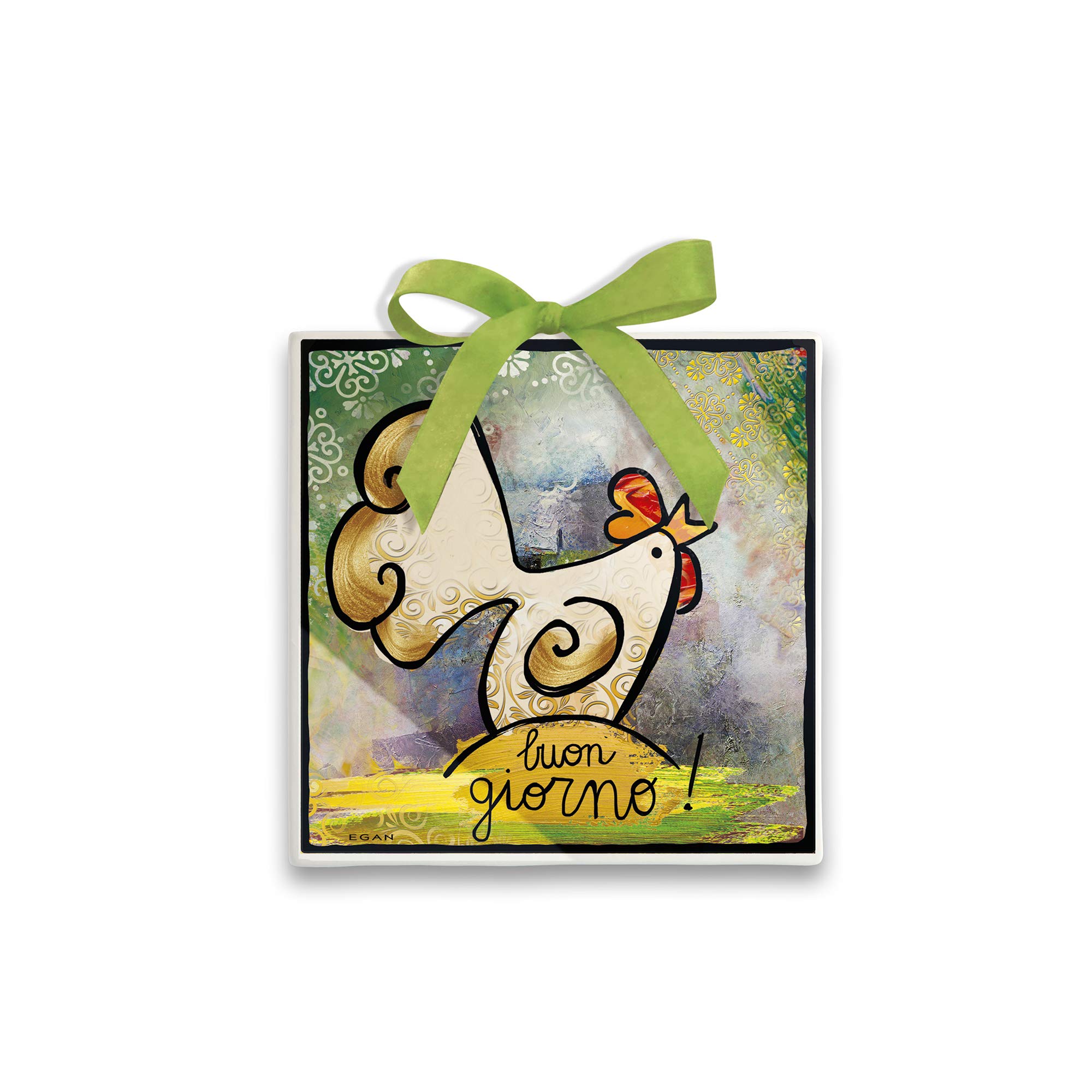 Egan Tile, Ceramic, Ivory, Small