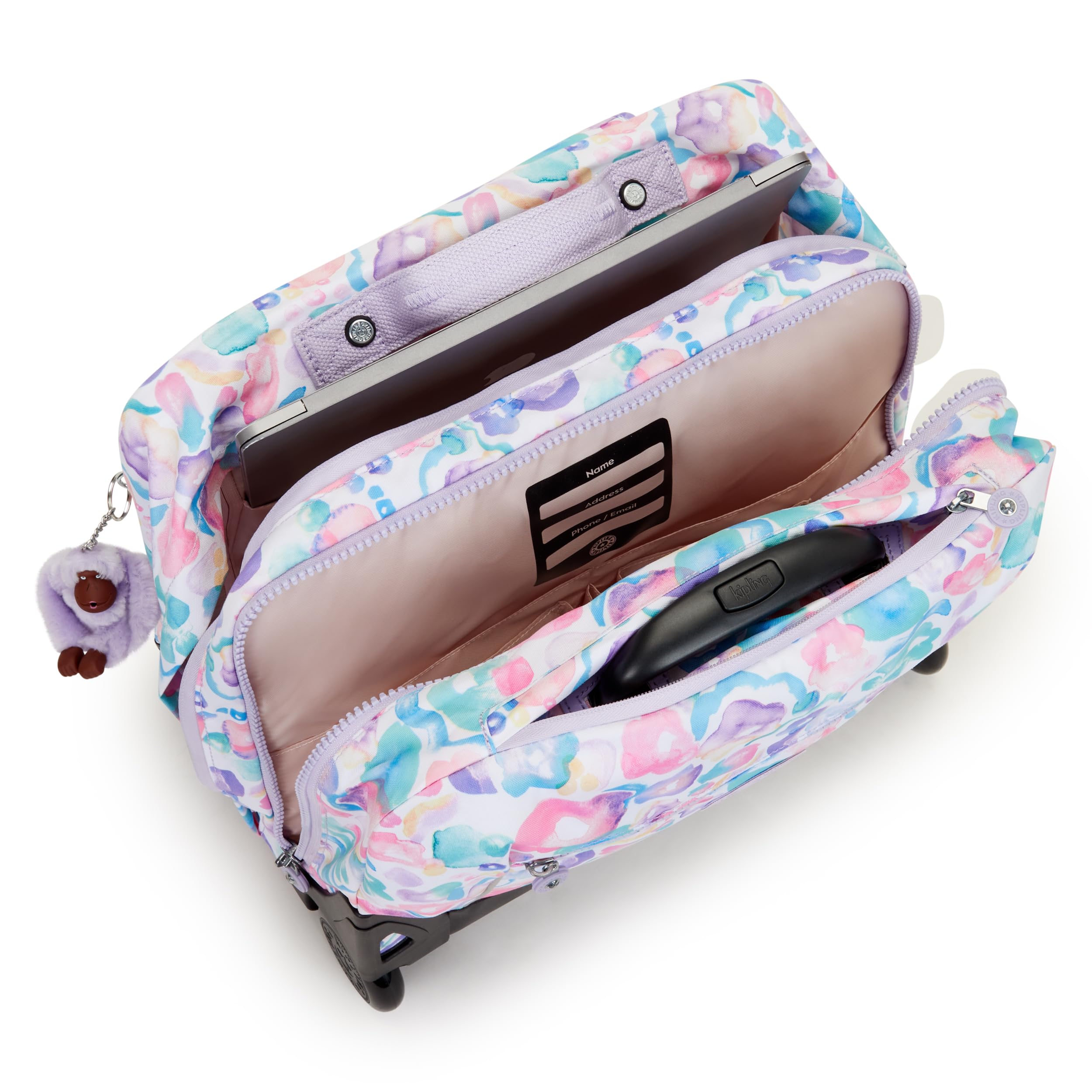 Kipling Giorno, Bagagli per bambini, Multicolore (Aqua Flowers)