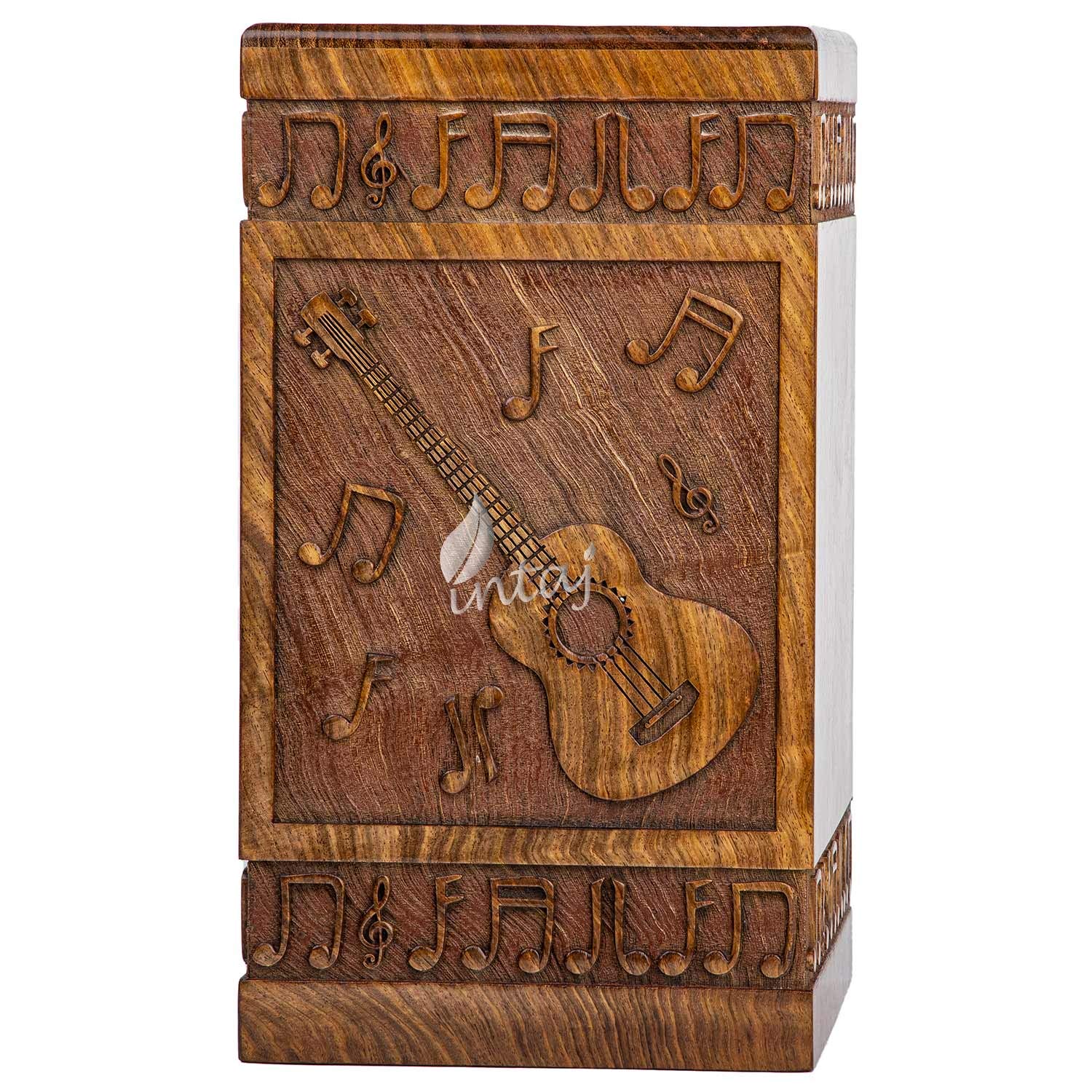 INTAJ Urnas de cremación para cenizas, medianas machos y hembras, caja de urnas de madera para cenizas y ataúd para hombres, mujeres y niños, mascotas, gato, perro, urnas funerarias conmemorativas