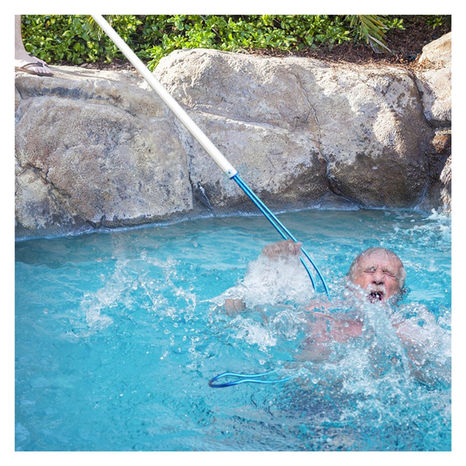 Perche de sauvetage télescopique robuste aluminium équipement urgence piscine