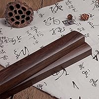 Vista 5 de Papel de caligrafía de madera, papel de palisandro, (1 par de 8.66 x 1.5 pulgadas) para pintura de caligrafía, escritura, dibujo, regla de ciudad
