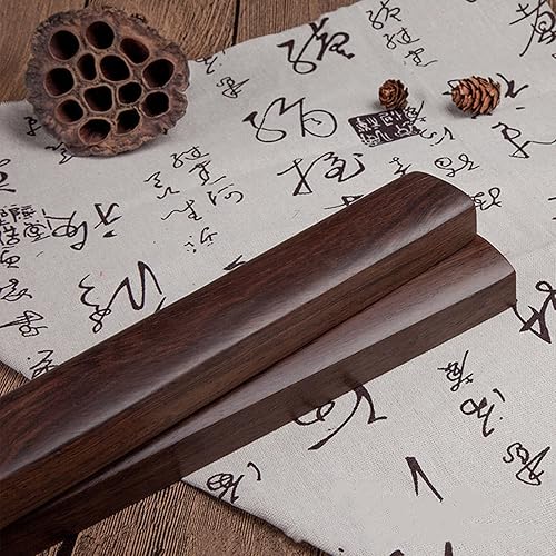 Miniatura 5 de Papel de caligrafía de madera, papel de palisandro, (1 par de 8.66 x 1.5 pulgadas) para pintura de caligrafía, escritura, dibujo, regla de ciudad de