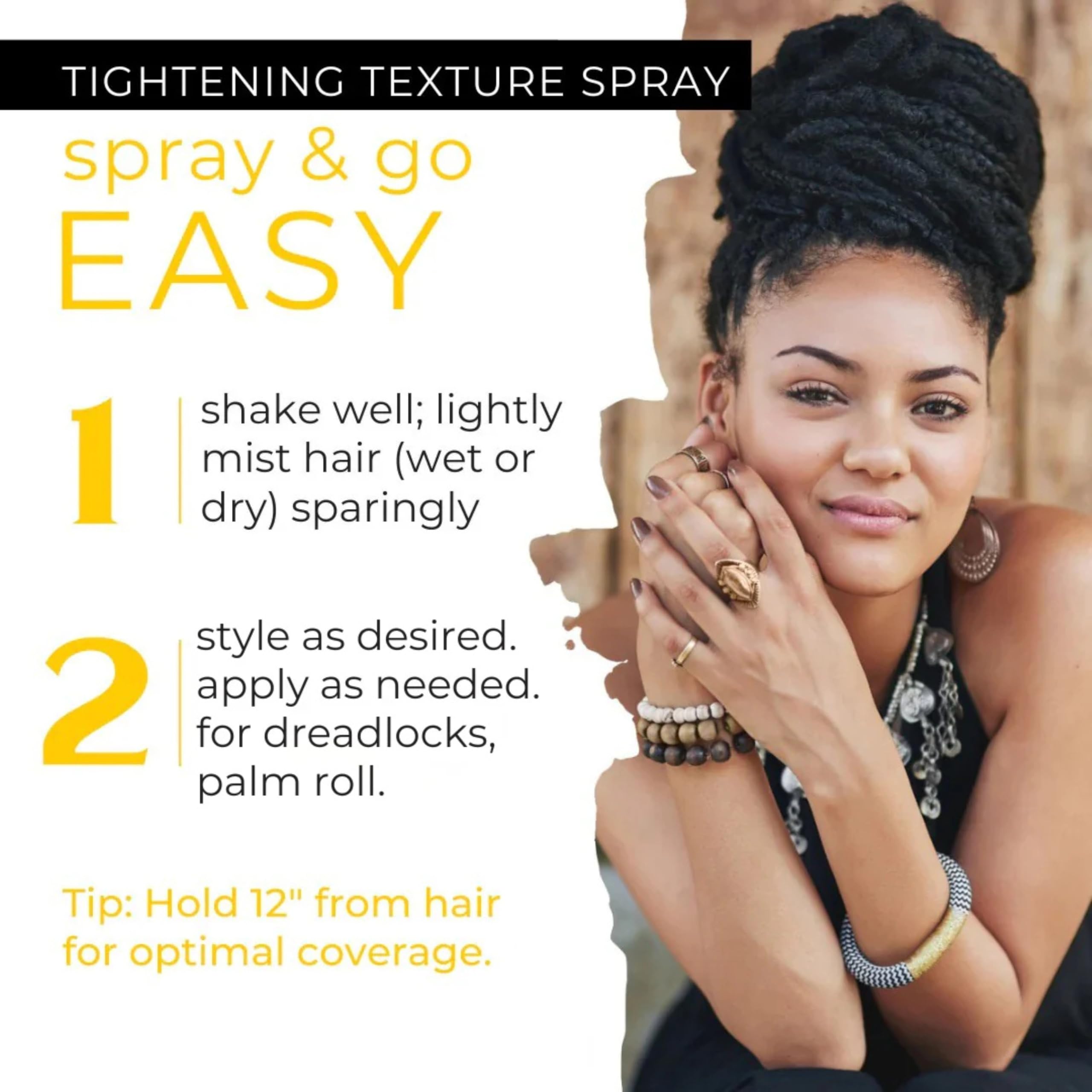 Dollylocks Sea Salt Texture Spray for Hair, Locs and Braids