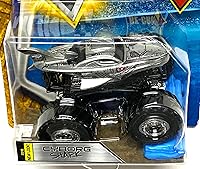 Vista 5 de Hot Wheels Monster Jam 2018 Creatures Cyborg Shark (con coche re-aplastable) escala 1:64