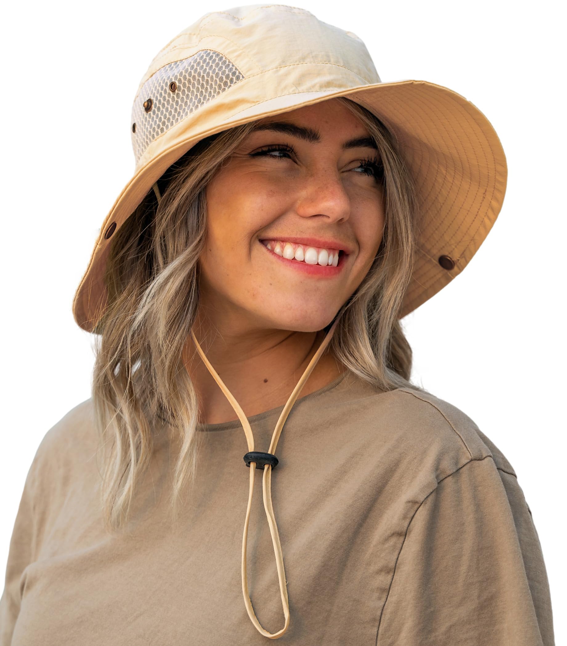 GearTOP Safari Hats for Men and Women - Wide Brim Bucket Hat, Sun Protection, Waterproof Cap for Hiking and Fishing (Khaki Floater Series) (B08F9KTDFS) Amazon Price History, Amazon Price Tracker