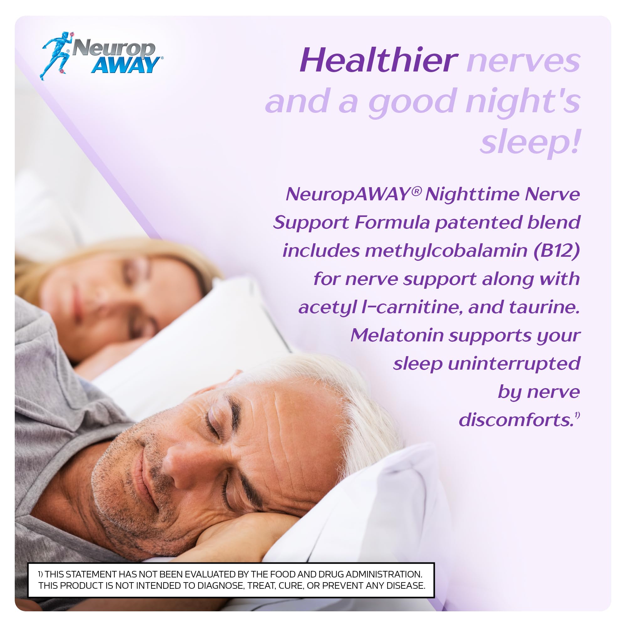 NeuropAWAY PM Nighttime Nerve Support – Melatonin, Taurine, L-Theanine & R-Alpha Lipoic Acid – Supports Healthy Nerve Function & Restful Sleep 60 Capsules — Amazon image 4