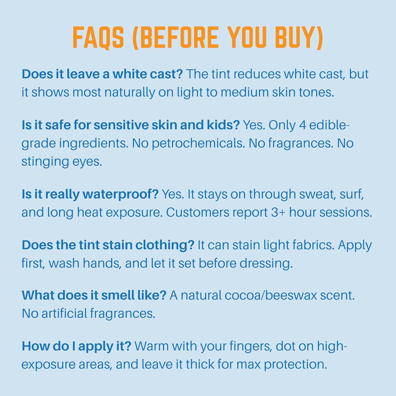 Waxhead Tinted Zinc Oxide Surf Sunscreen SPF 30 for Face, 4 Ingredient Reef Safe Zinc Paste, Waterproof Sunblock for Swimming, Sensitive Skin and Eczema, Tinted Scar and Tattoo Protection, 2oz Tin - Image 9