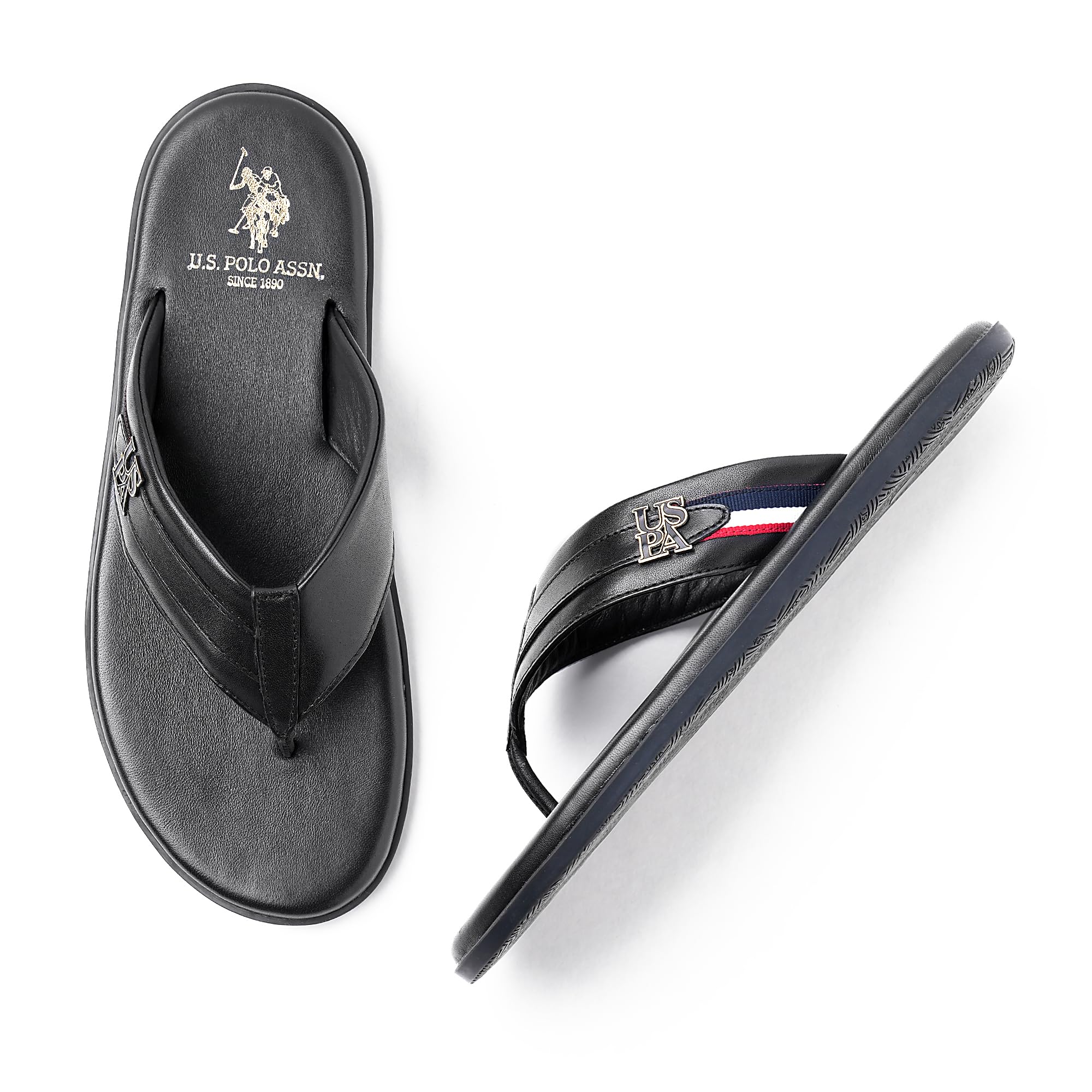 U.S. POLO ASSN. Men HENDRIK Black Slippers-(UK7)(US8)(2FD24409Z01) (B0D4DQB45J) Amazon Price History, Amazon Price Tracker
