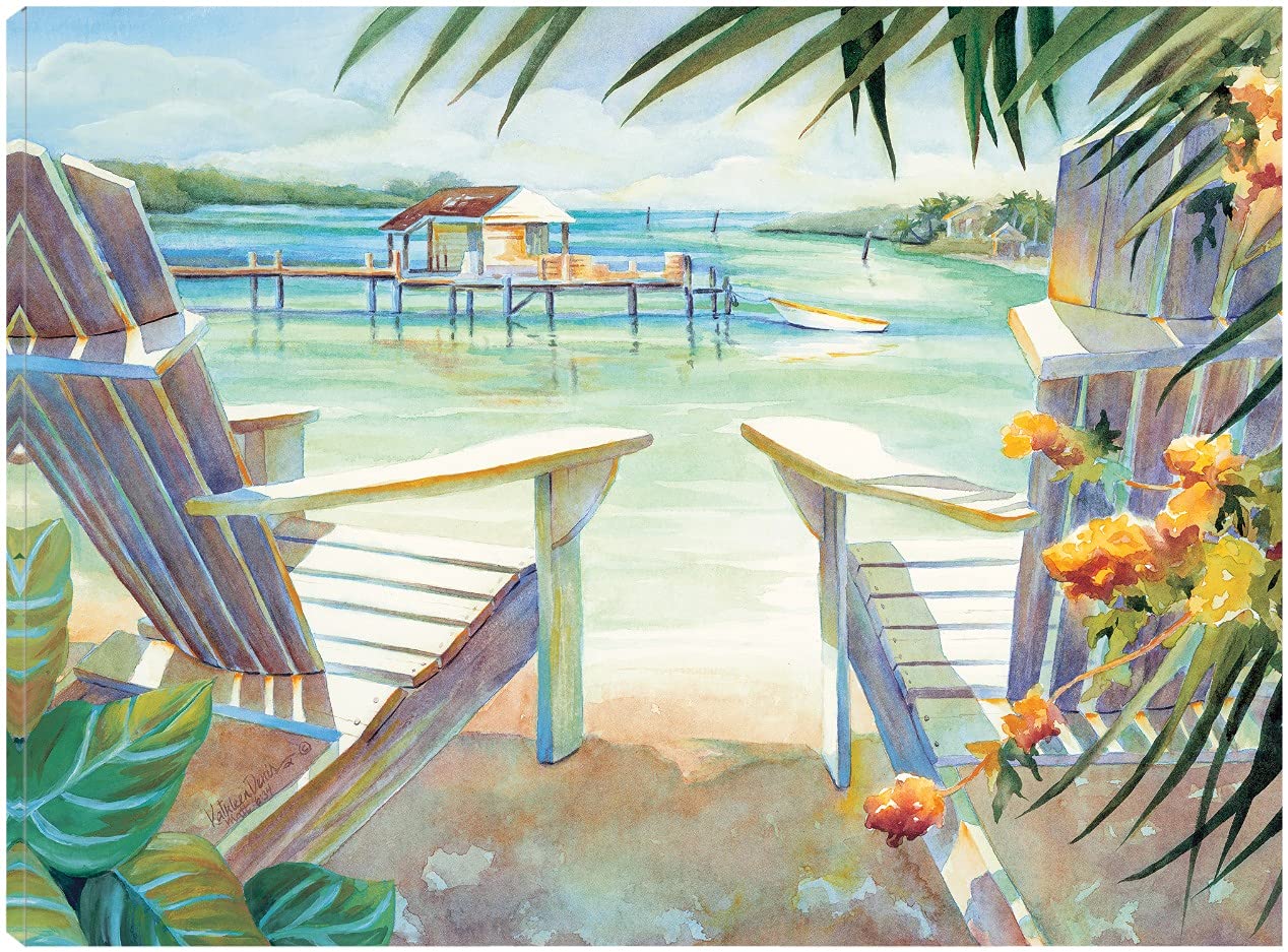 Fine Art Canvas Lazy Daze I Canvas Wall Decor by Artist Kathleen Denis for Living Room Bedroom Bathroom