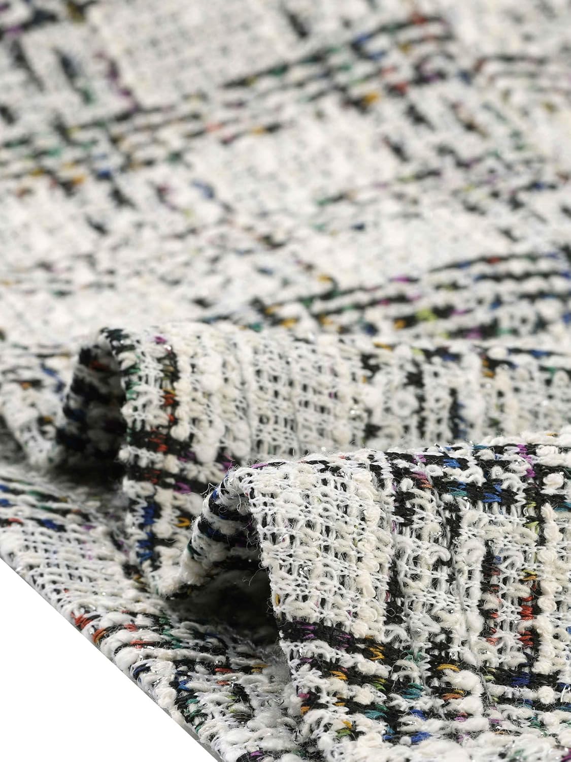 Allegra K Vintage Tweed Jackets for Women's Stand Collar Business Open Front Cropped Blazer Jacket - Image 5