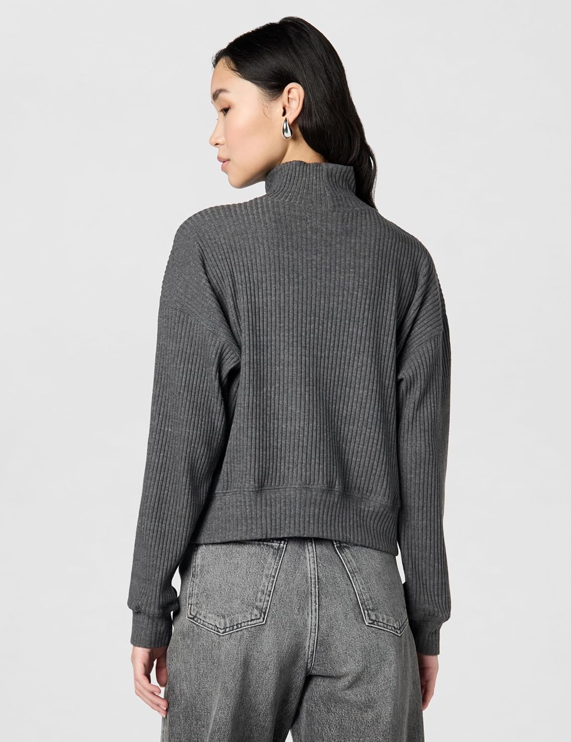 Velvet by Graham & Spencer Womens Georgia Triblend Cozy Rib Sweater - Image 4