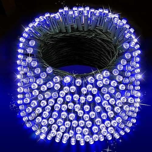Miniatura 17 de XURISEN Luces de Navidad LED de 551 pies, 1400 luces LED para exteriores con cable verde, luces de cadena, 8 modos con temporizador con memoria,