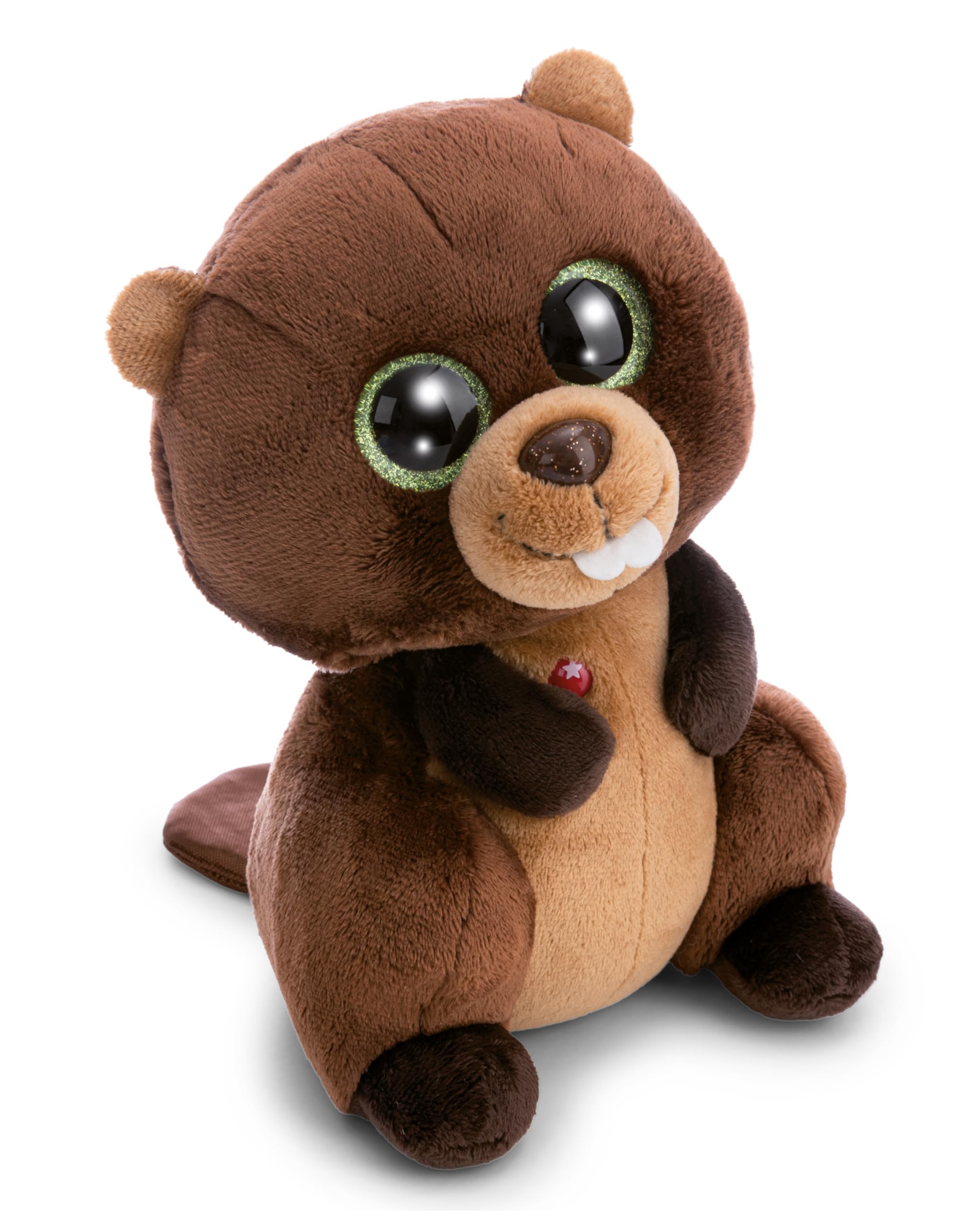 NICI GLUBSCHIS Bobston the Beaver Soft Toy, Stuffed Animal Made of Soft Plush, Cute Plush Toy for Cuddling and Playing, for Children and Adults, Great Gift Idea, 25 cm, Brown โ 63057
