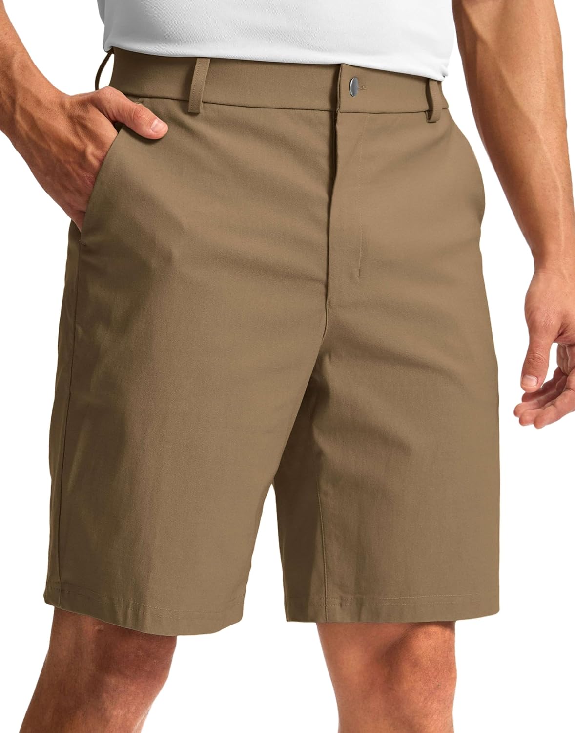 G Gradual Men's Golf Dress Shorts 5"/ 7"/ 9" Stretch Casual Work Flat Front Shorts for Men with 3 Pockets Quick Dry