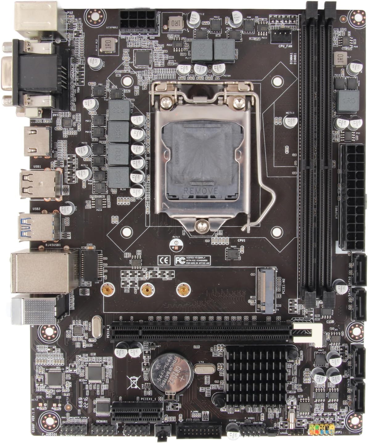 H310 LGA 1151 Motherboard, Gaming Mainborard Supports 8th 9th Generation Double Channel DDR4 Memory Slot Desktop Processors Motherboard for Lvy Bridge for LGA1151 Micro ATX DDR4