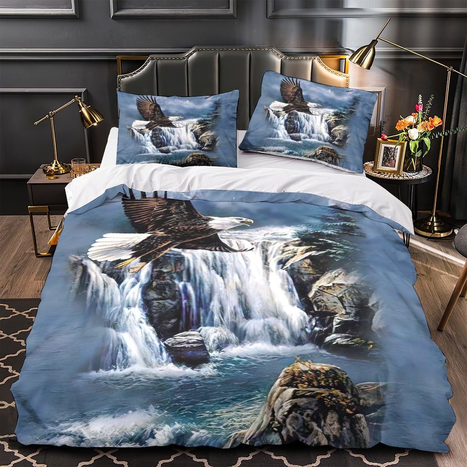 Housse de couette aigle 3D pour transformer votre chambre en un havre de nature