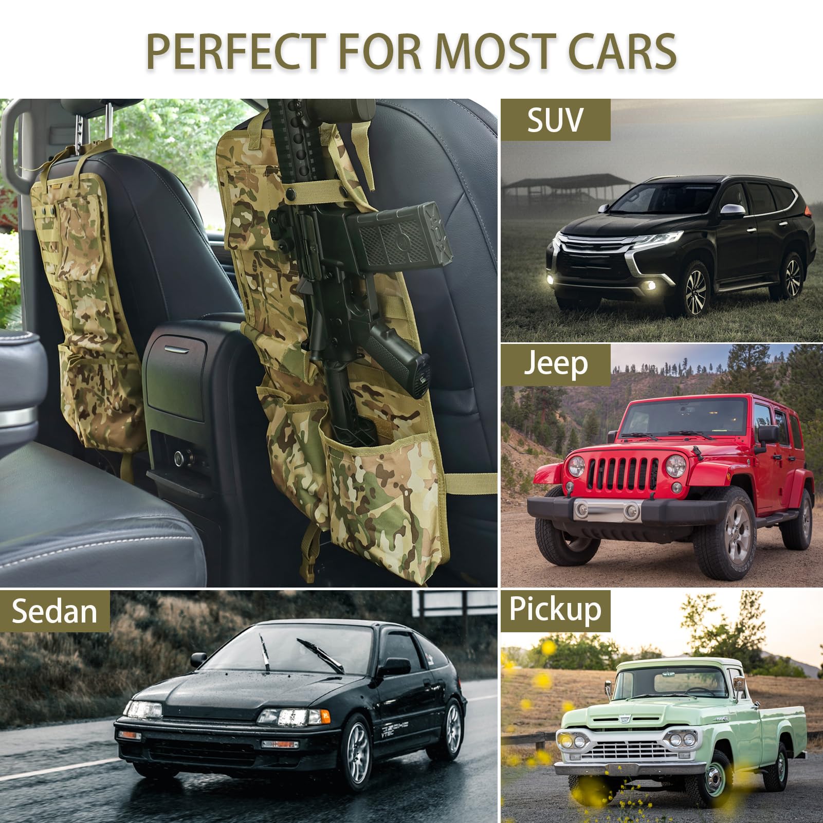 Amazon.co.jp: JIPIMON トラック用ライフルホルダー バックシート