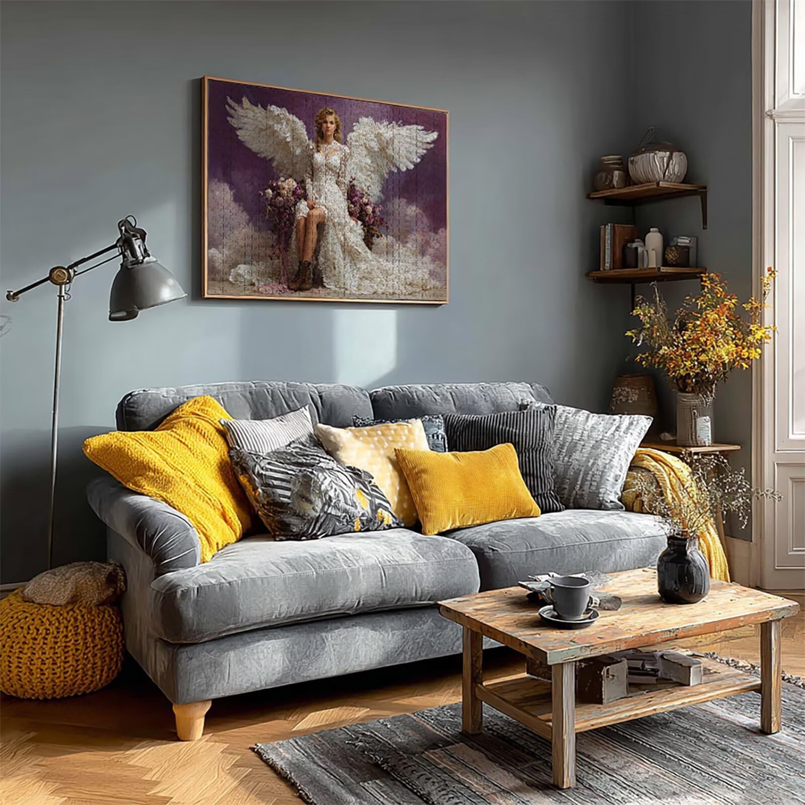 Puzzle Arte con Scatola Flower, Ala Puzzle Legno 5000 Pezzi Adulti 156x105cm, DIY Classici Gioco, Attività di Intrattenimento ad Alta Difficoltà, Jigsaw Per Tutta La Famiglia, Regalo Donna, 1-5459