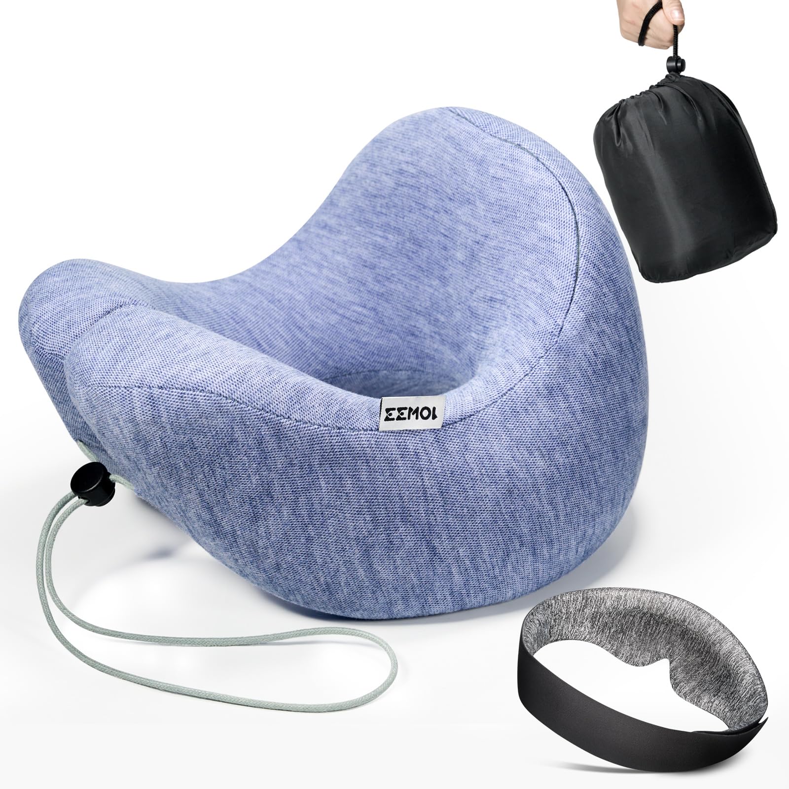 eemol Neck Pillow Airplane Supports Your Head 360 Degrees,Travel Pillows Helps You Get Quality Sleep on Long Flight (2)