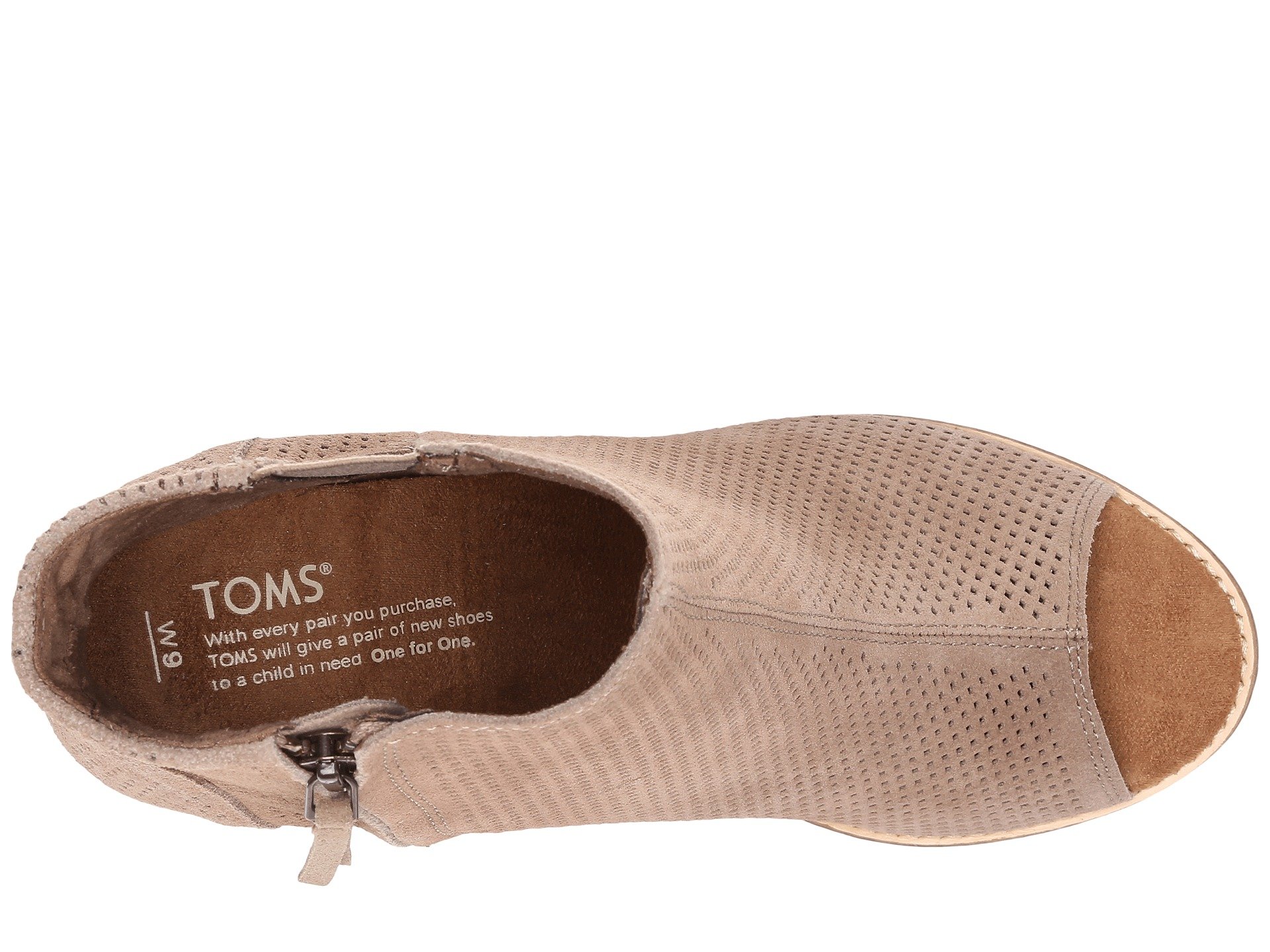 zappos open toe booties