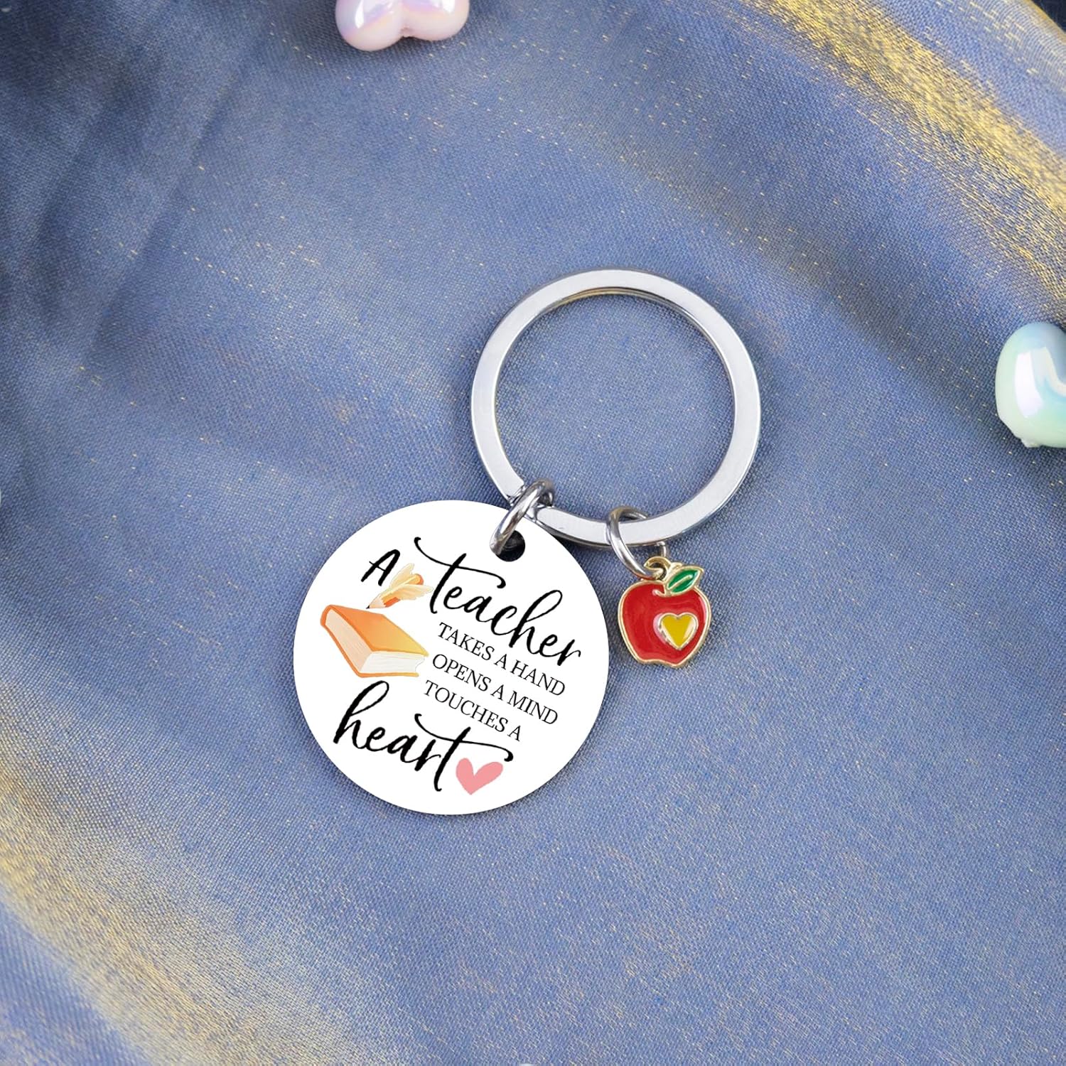 Valentines Day Gifts for Teachers Best Teacher Gifts from Students Teachers Christmas Thanksgiving Gift for New Teacher Keychain - Image 2