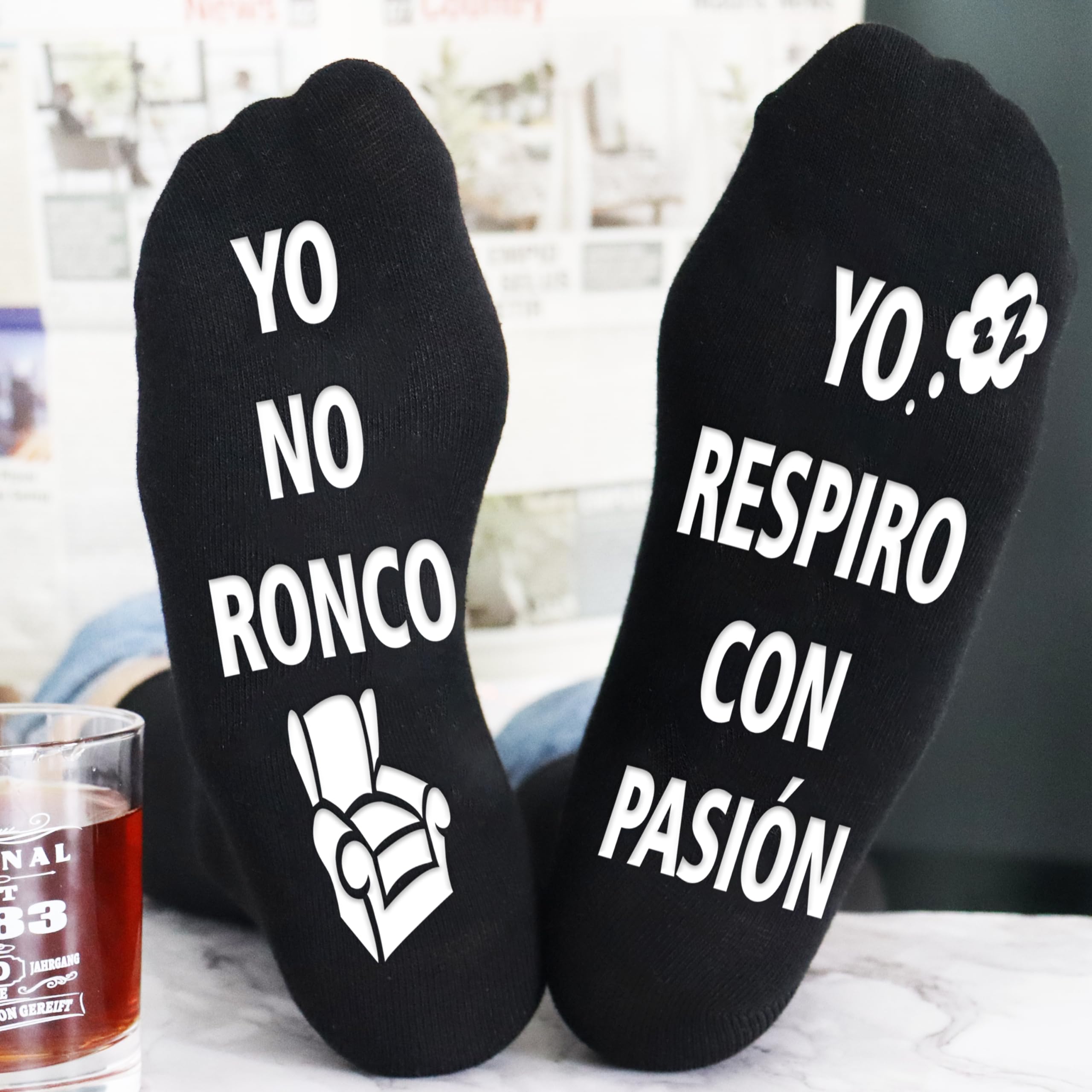 Rebundex Regalos Originales para Hombre Calcetines Divertidos Antideslizantes Divertidos Regalo Hombre Navidad Dia del Padre Cumpleaños San Valentín Padre Abuelo Novio