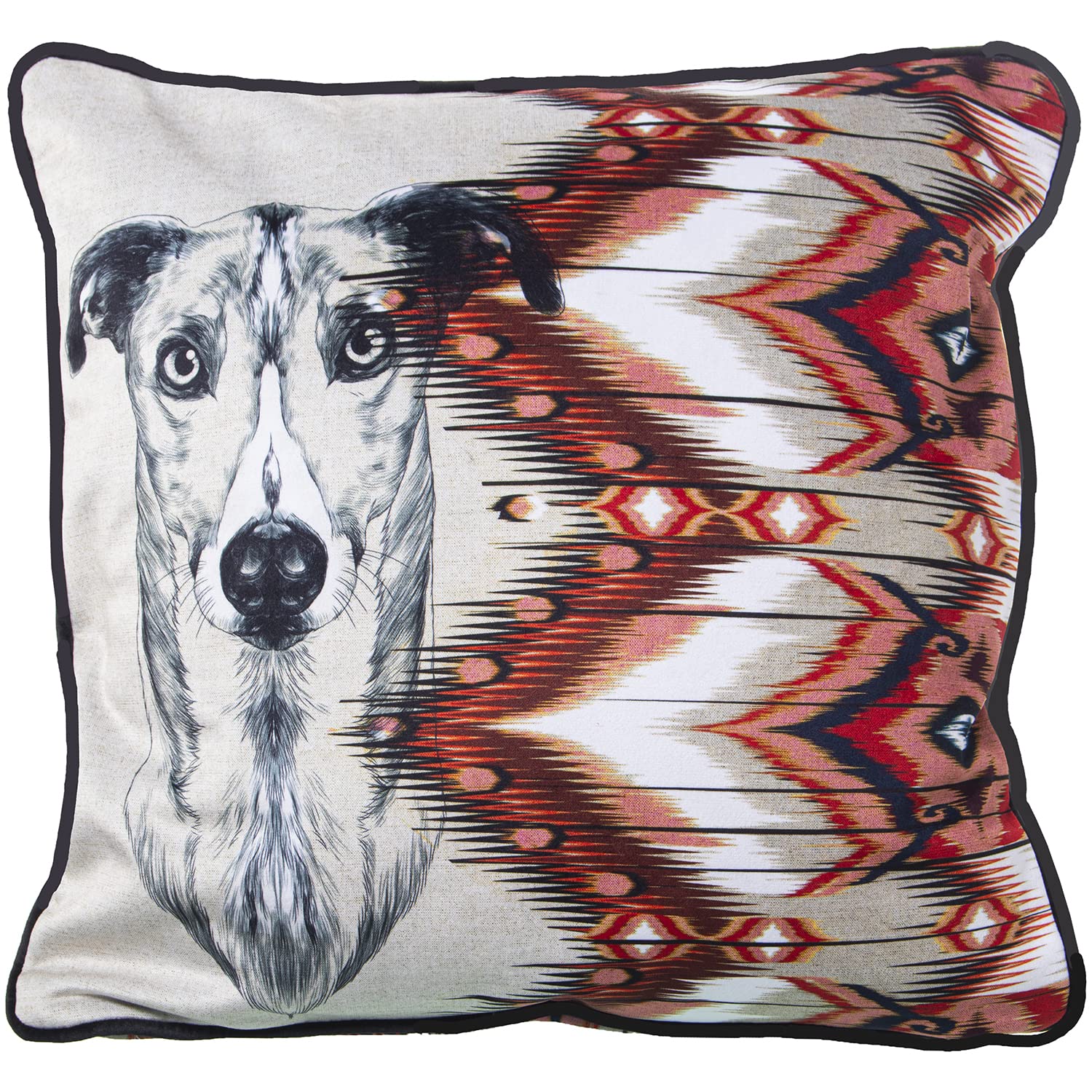 Coussin en velours doux 45x45 Venecia lavable pour un confort lombaire