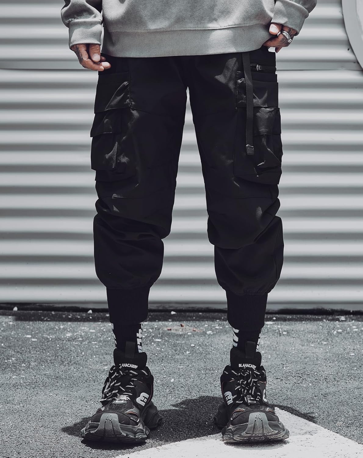 Niepce Inc Streetwear Techwear Cargo Pants for Men - Image 4