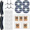 (20 Pack) C20 Omni Replacement Parts for Eufy C20 Omni Robot Vacuum, 2 Roller Brush, 4 Side Brushes, 5 HEPA Filters, 5 Dust Bags, 4 Mop Pads, Vacuum Attachments Accessories Kit