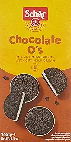CHOCOLATE O'S 165G- BISCOITO DE CHOCOLATE RECHEADO COM CREME DE LEITE S/ GLÚTEN