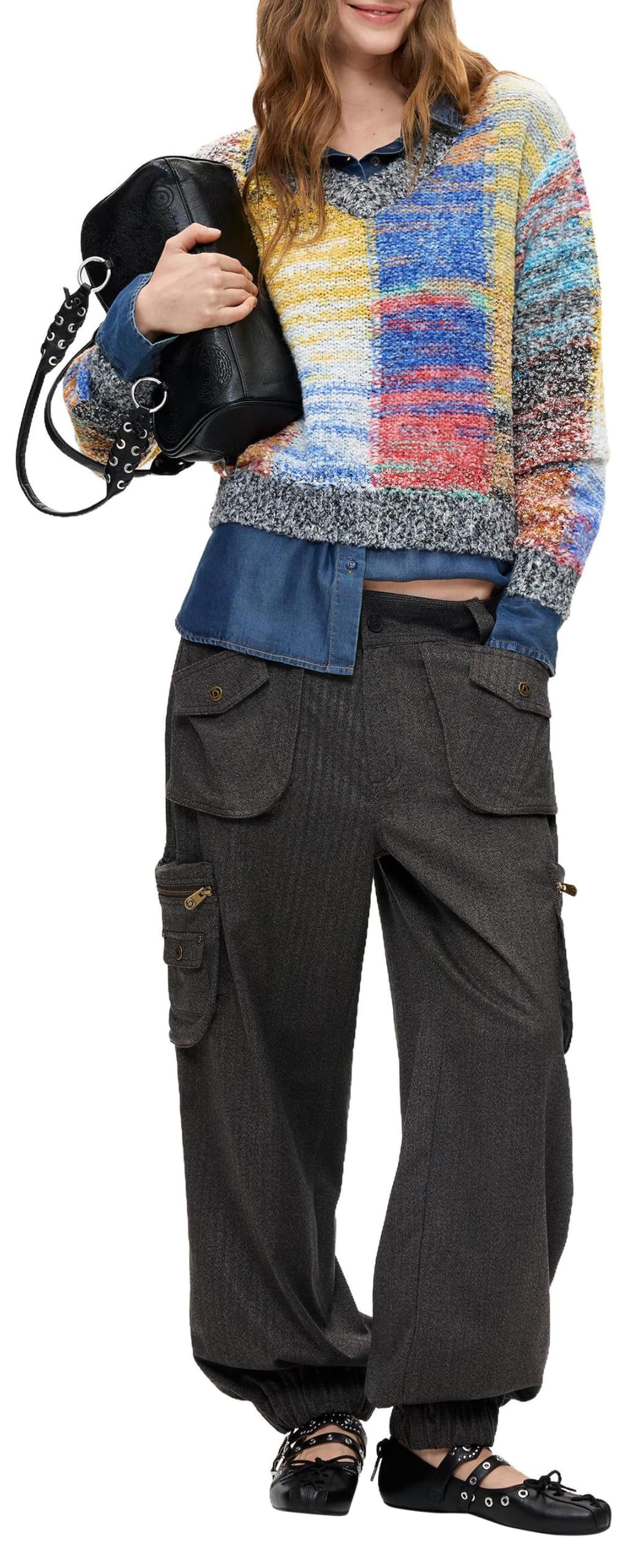 Desigual Bluza Kobiety Jers_earthtexture
