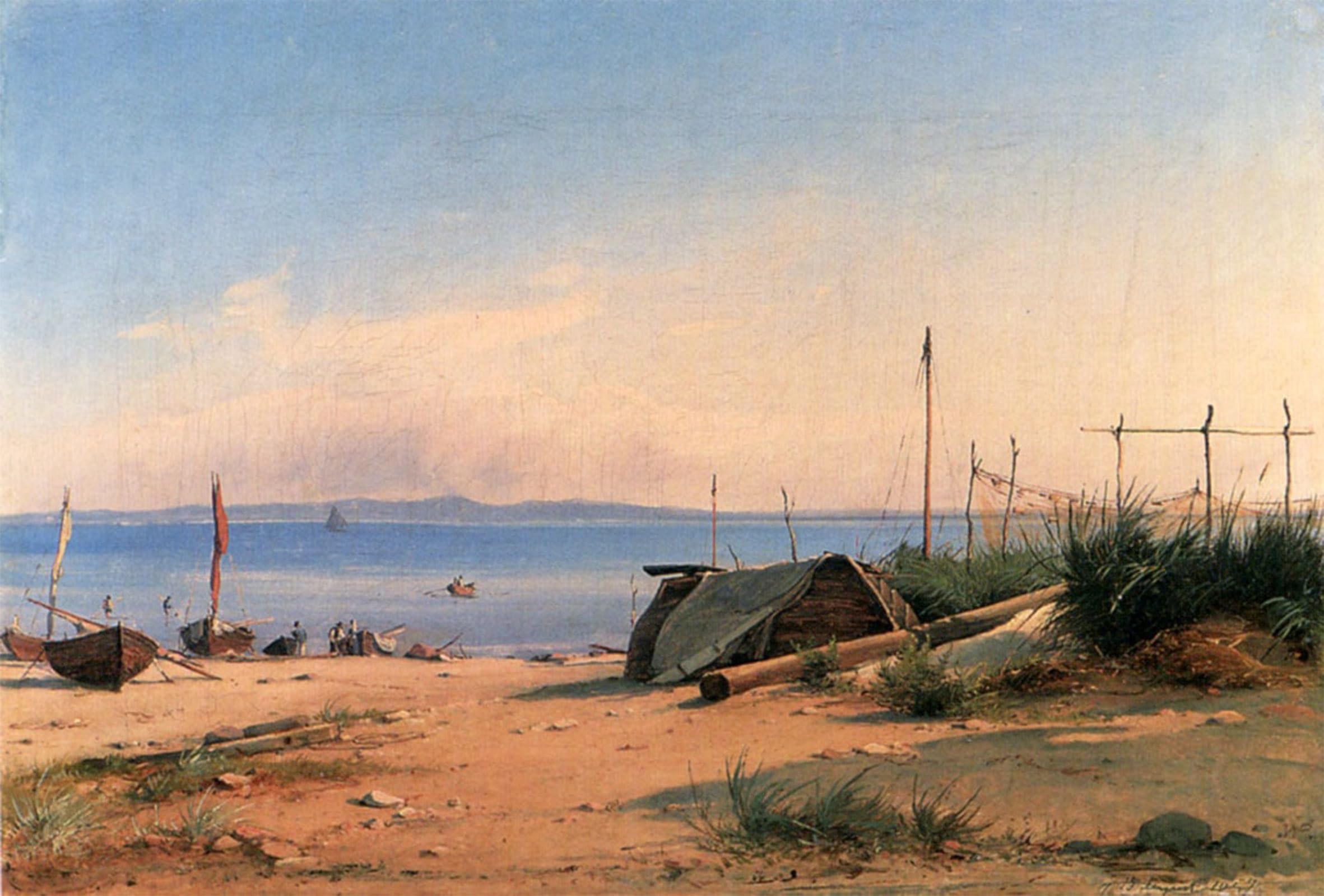 Lienzo de playa Hornback Beach de Wilhelm Pedersen para decorar paredes de oficinas elegantes 5