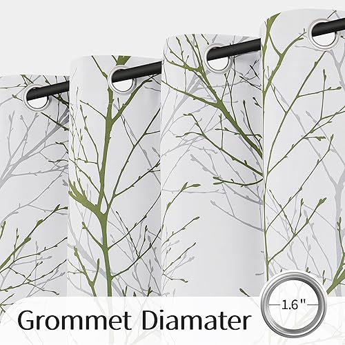 Vista 55 de Fmfunctex. - Cortinas con estampado de ramas. Rama Amarillo