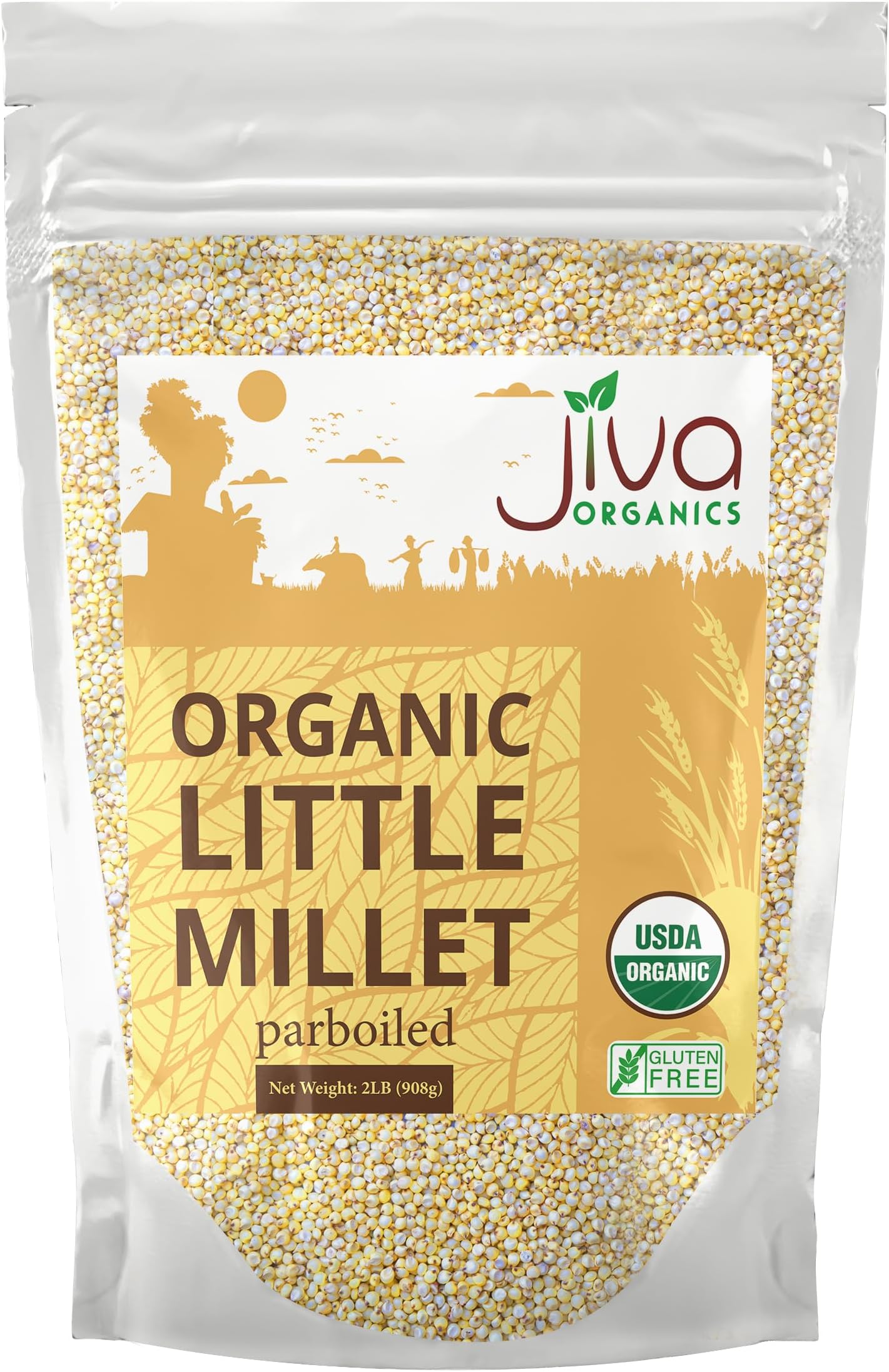 Little Millet 2 LB Bag | Whole Grain, Gluten-Free & Organic | Rich in Fiber & Essential Nutrients for Healthy Cooking