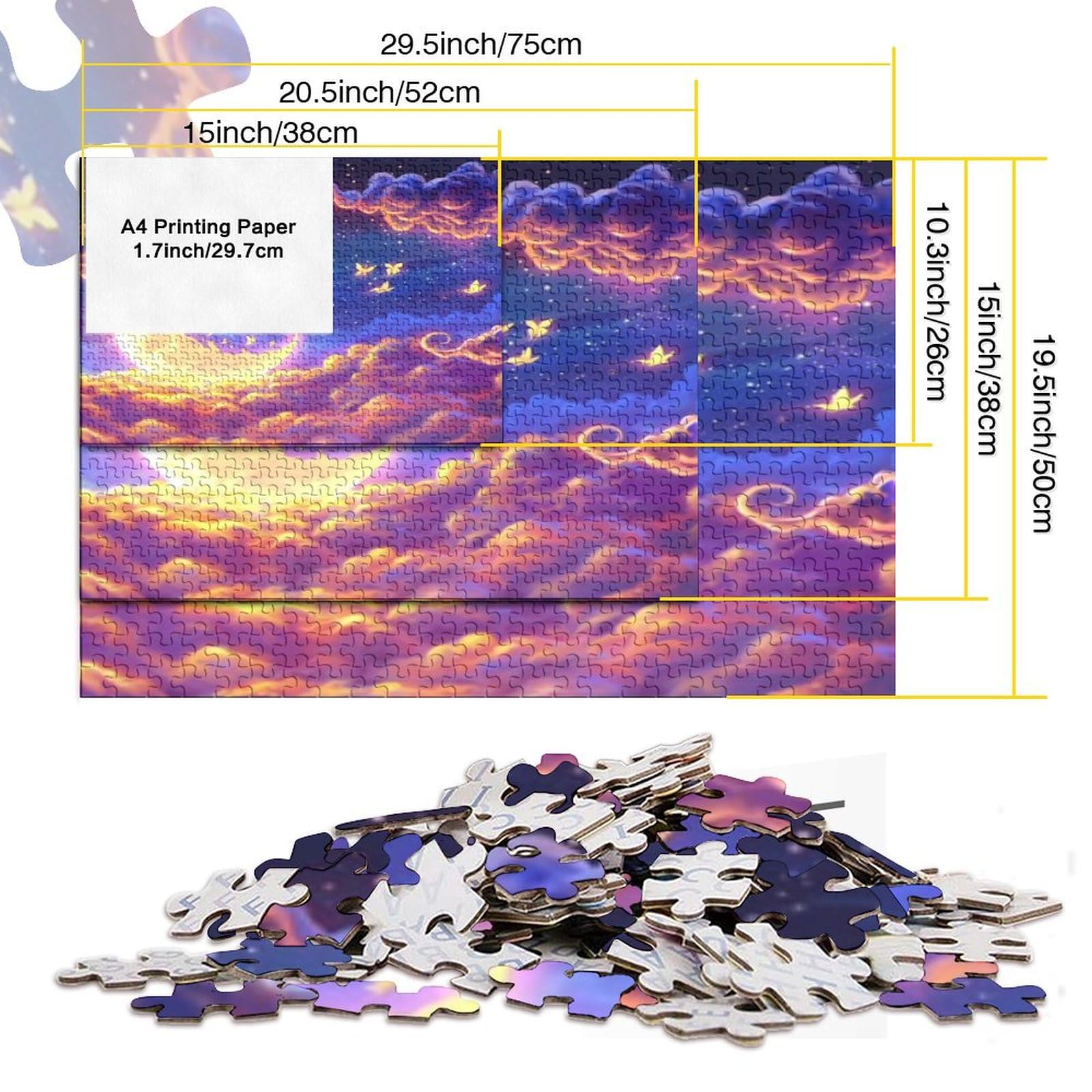 Moon Educa Adult 1000 Puzzle 1000 Cartoon Puzzle Edukacja Oryginalne Puzzle Dla Dorosłych I Młodych Miłośników Puzzle 1000 sztuk (75 x 50 cm)