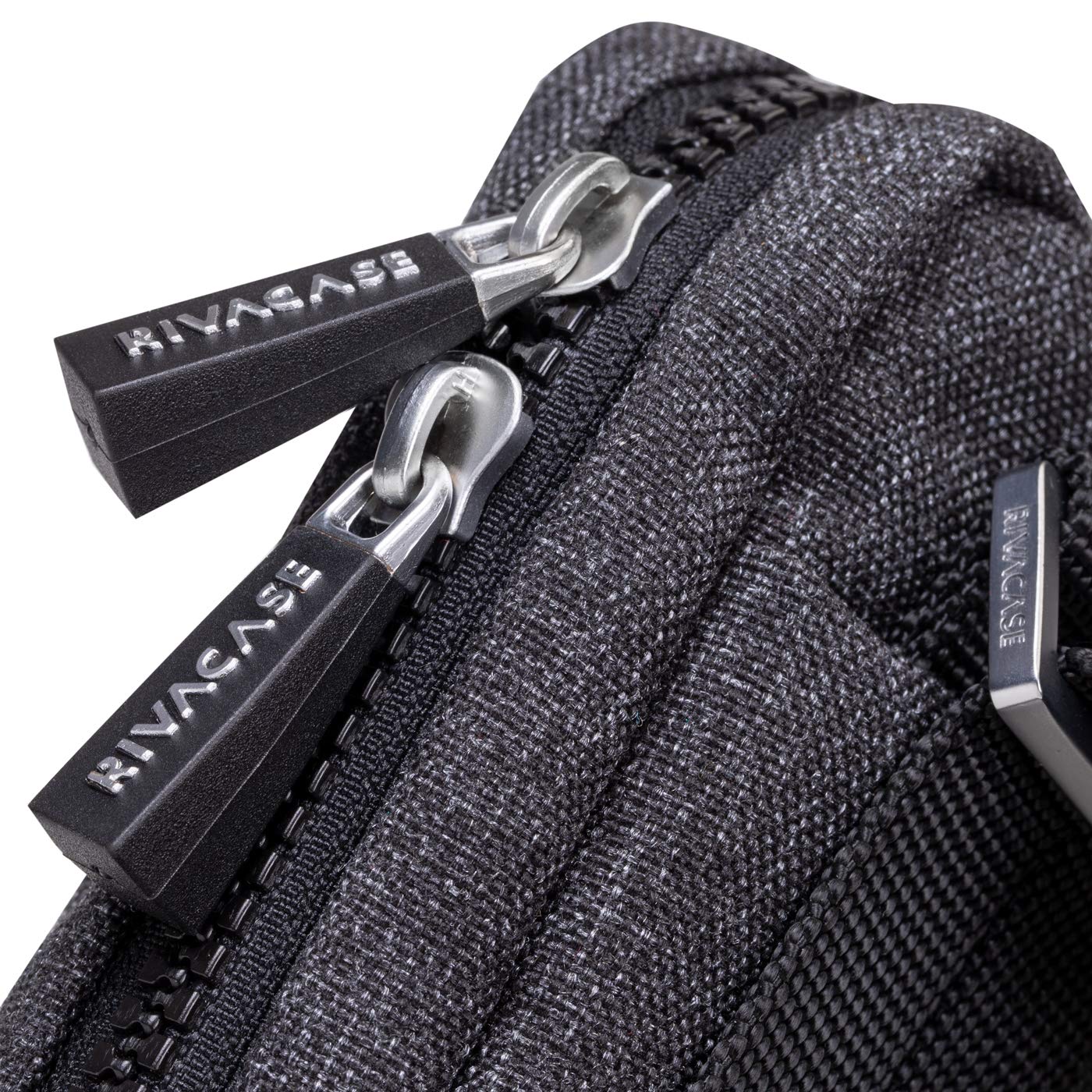 Rivacase Sac à bandoulière pour tablettes jusqu'à 8" - Sac à bandoulière en cuir synthétique et polyester de qualité supérieure avec bandoulière réglable, Noir, s