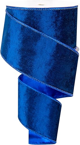 Cinta de terciopelo de Navidad de 2.5 pulgadas x 10 yardas, cinta con alambre de 2.5 pulgadas de ancho para decoración de manualidades de Navidad,