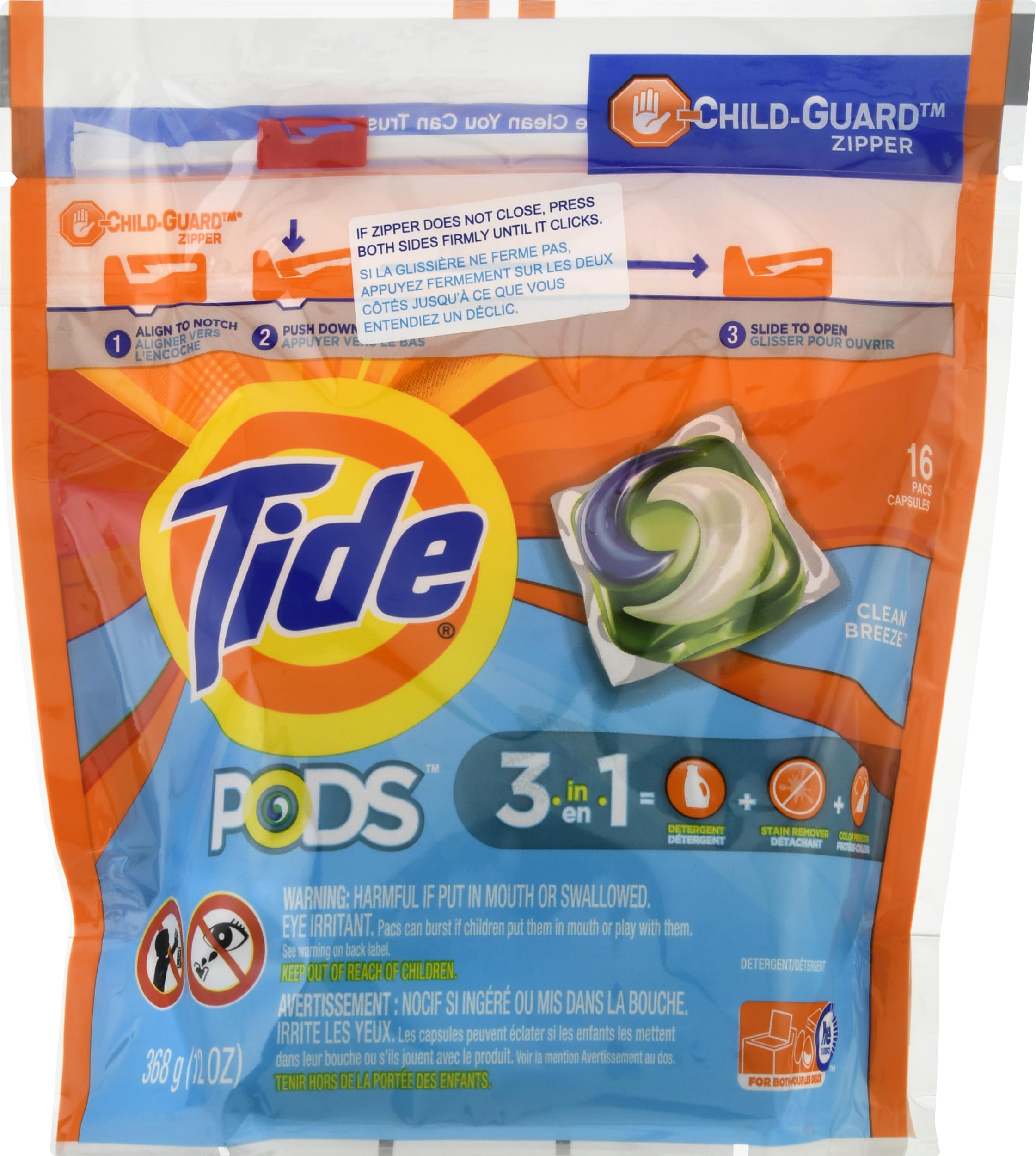 TideOcean Mist Scent Laundry Detergent Pod 14 oz.