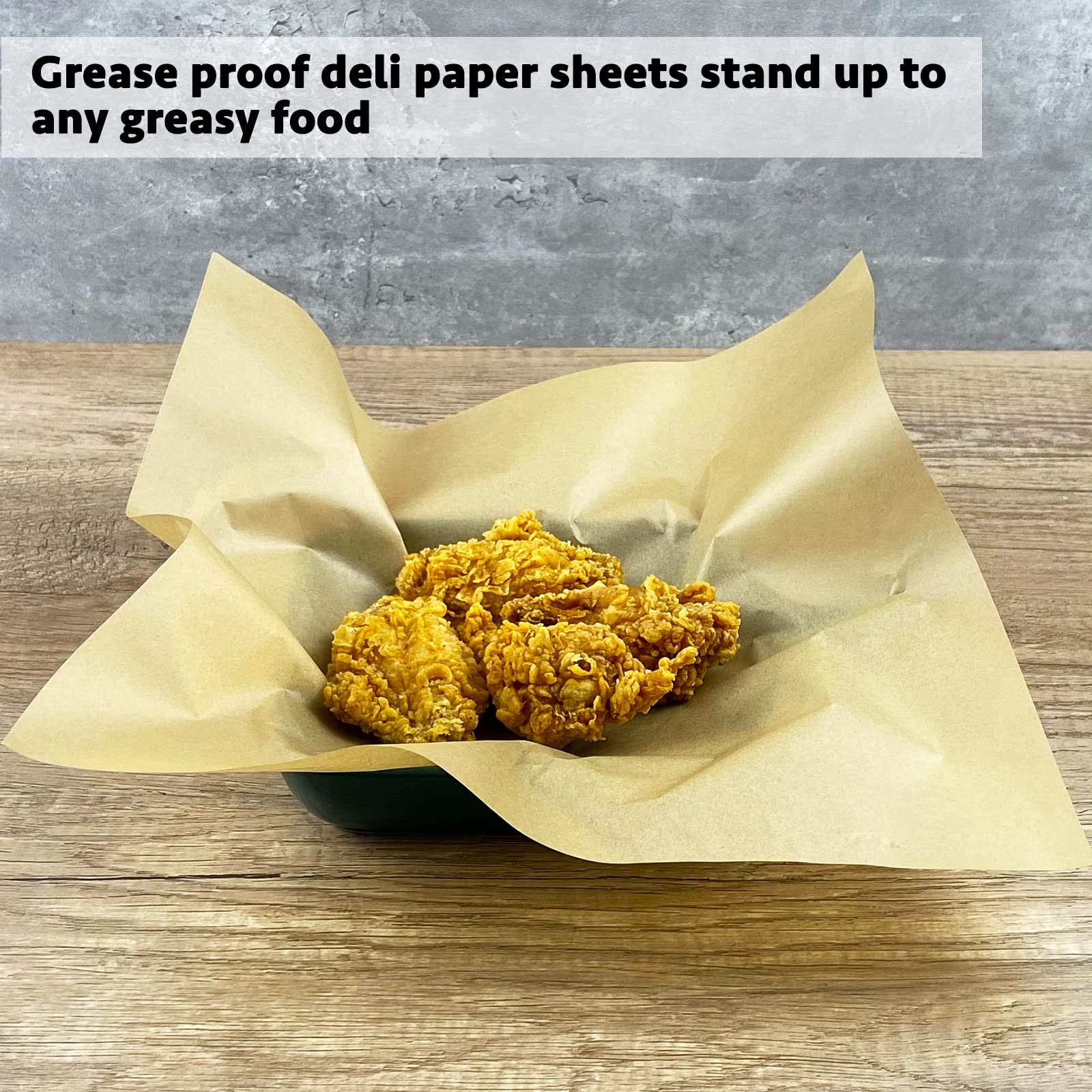 CAMKYDE Deli Paper Sheets 12 x 12 pulgadas, 500 unidades, papel de regalo ecológico a prueba de grasa