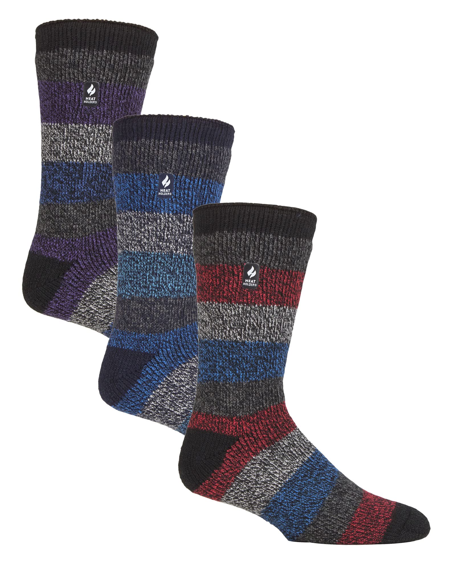 Heat Holders Men's Milan - 3 Pair Pack Multipack Insulated Thermal Socks For Winter 6-11