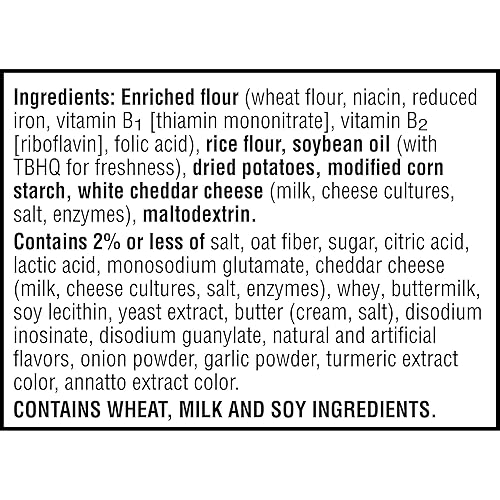 Miniatura 18 de Cheez-It Snap'd, Chips de galletas de queso, patatas fritas finas, aperitivos para el almuerzo, paquete variado, caja de 22.5 onzas (3 bolsas)